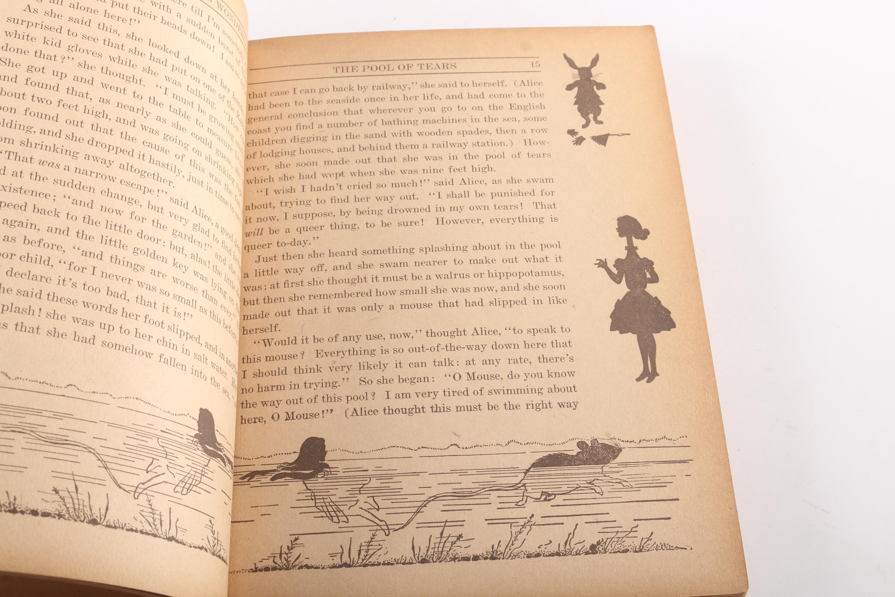Antique "Alice's Adventures in Wonderland" with Cut-Out Pictures