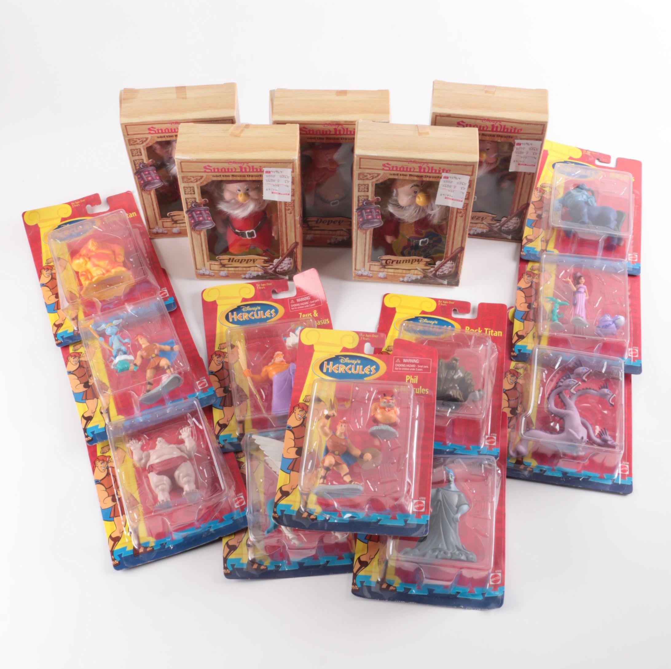 1990s Disney "Hercules" and "Snow White and the Seven Dwarfs" Toys