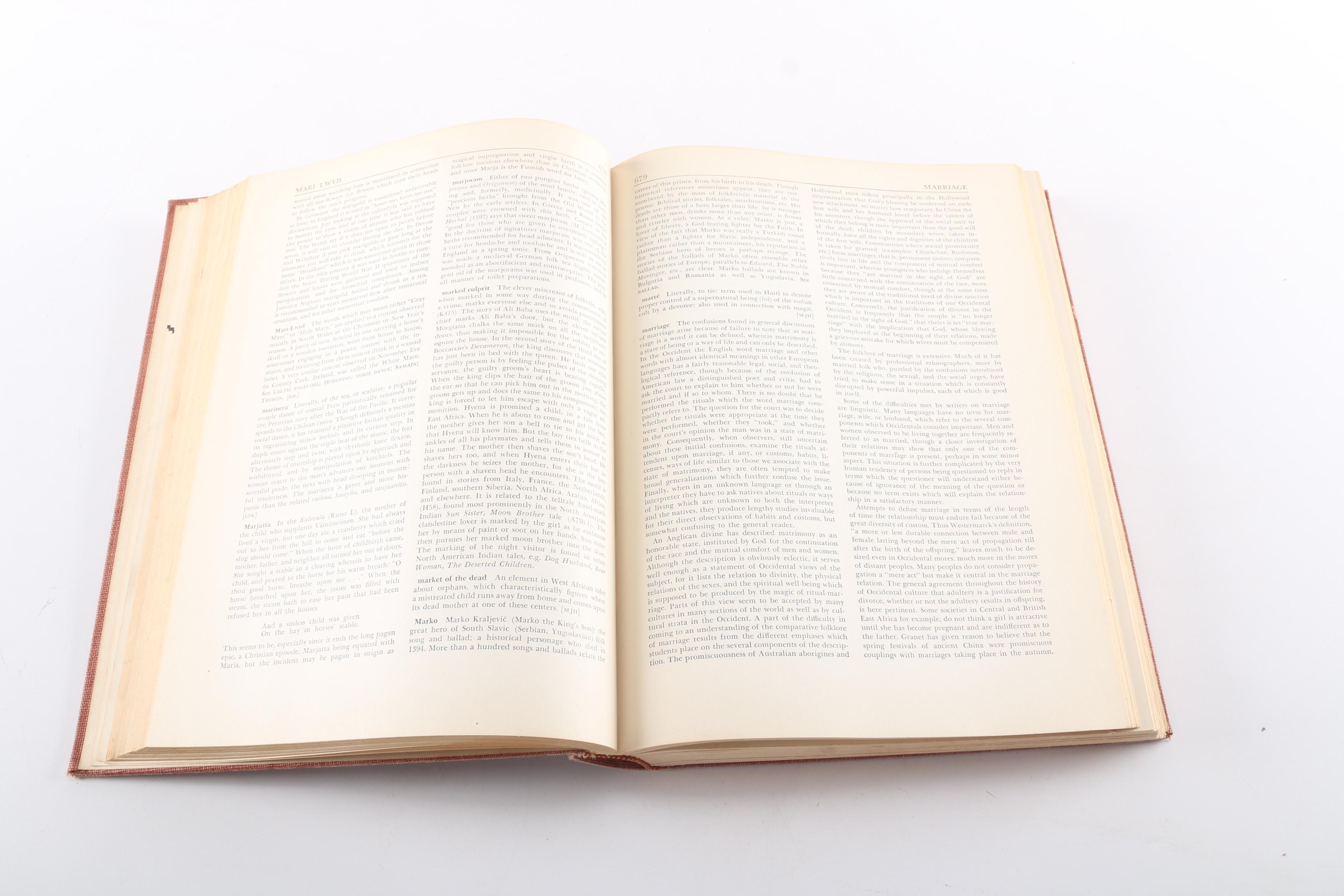 1950 "Funk & Wagnalls Standard Dictionary of Folklore Mythology and Legend"