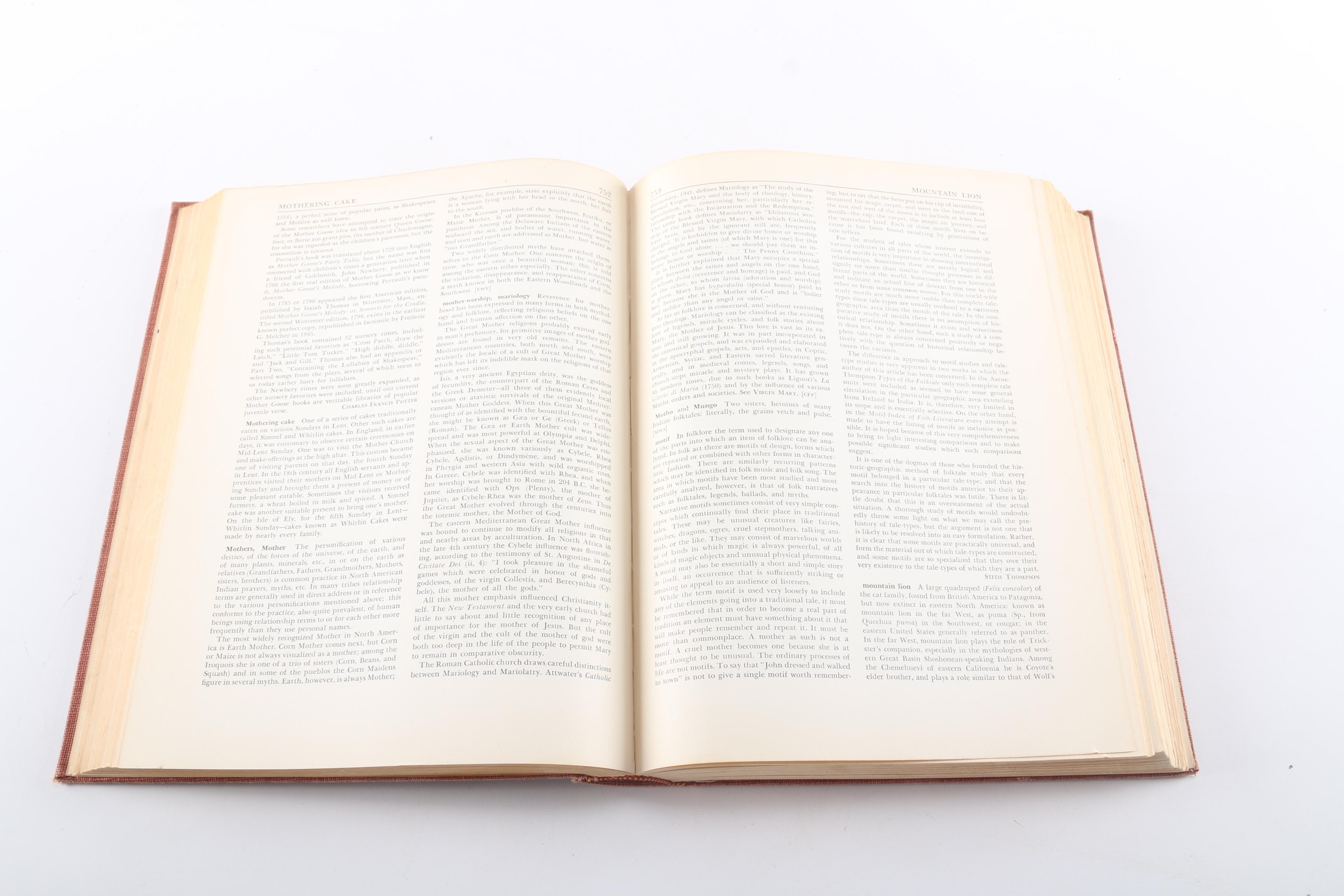 1950 "Funk & Wagnalls Standard Dictionary of Folklore Mythology and Legend"