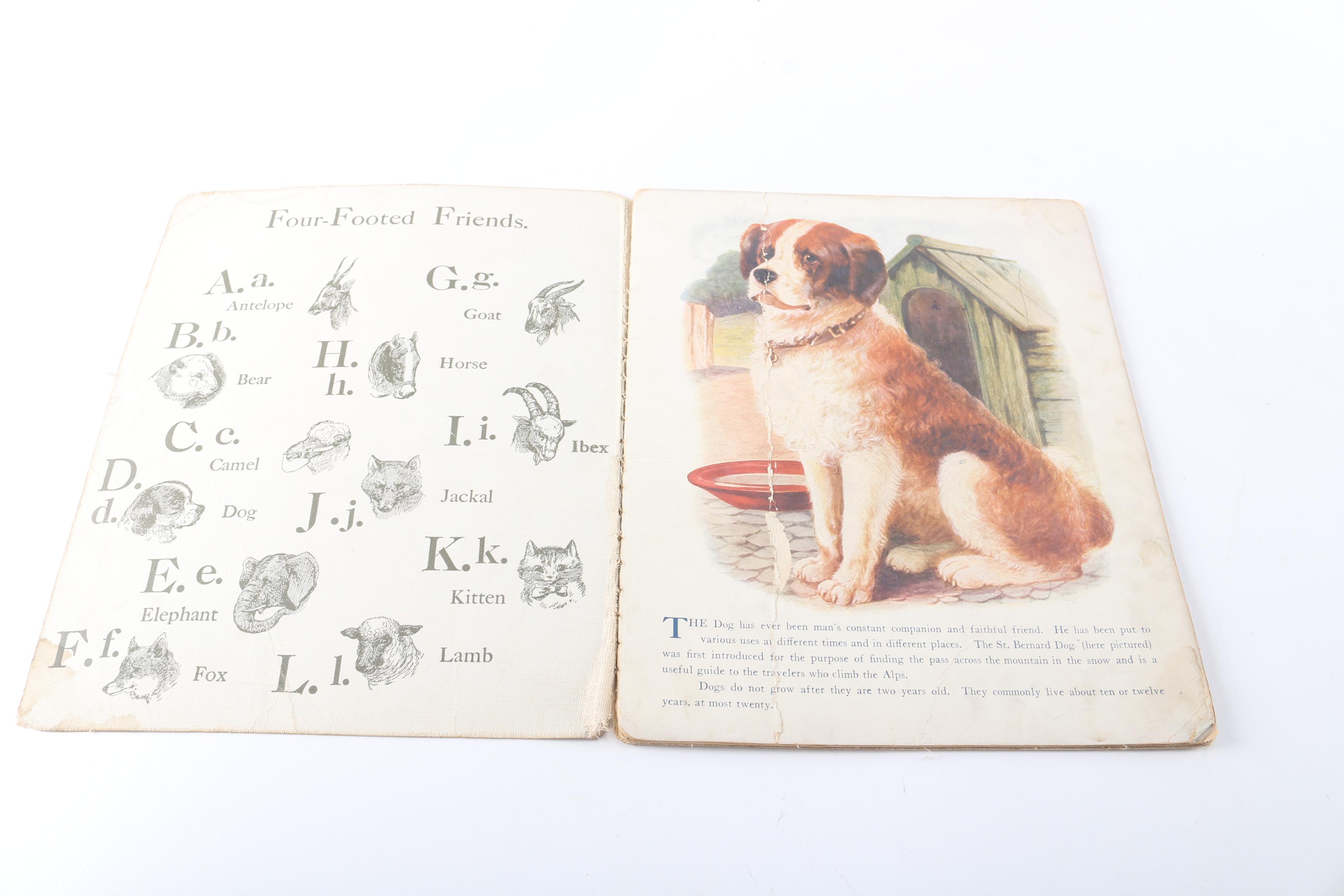 Early 20th Century Linen Children's Books