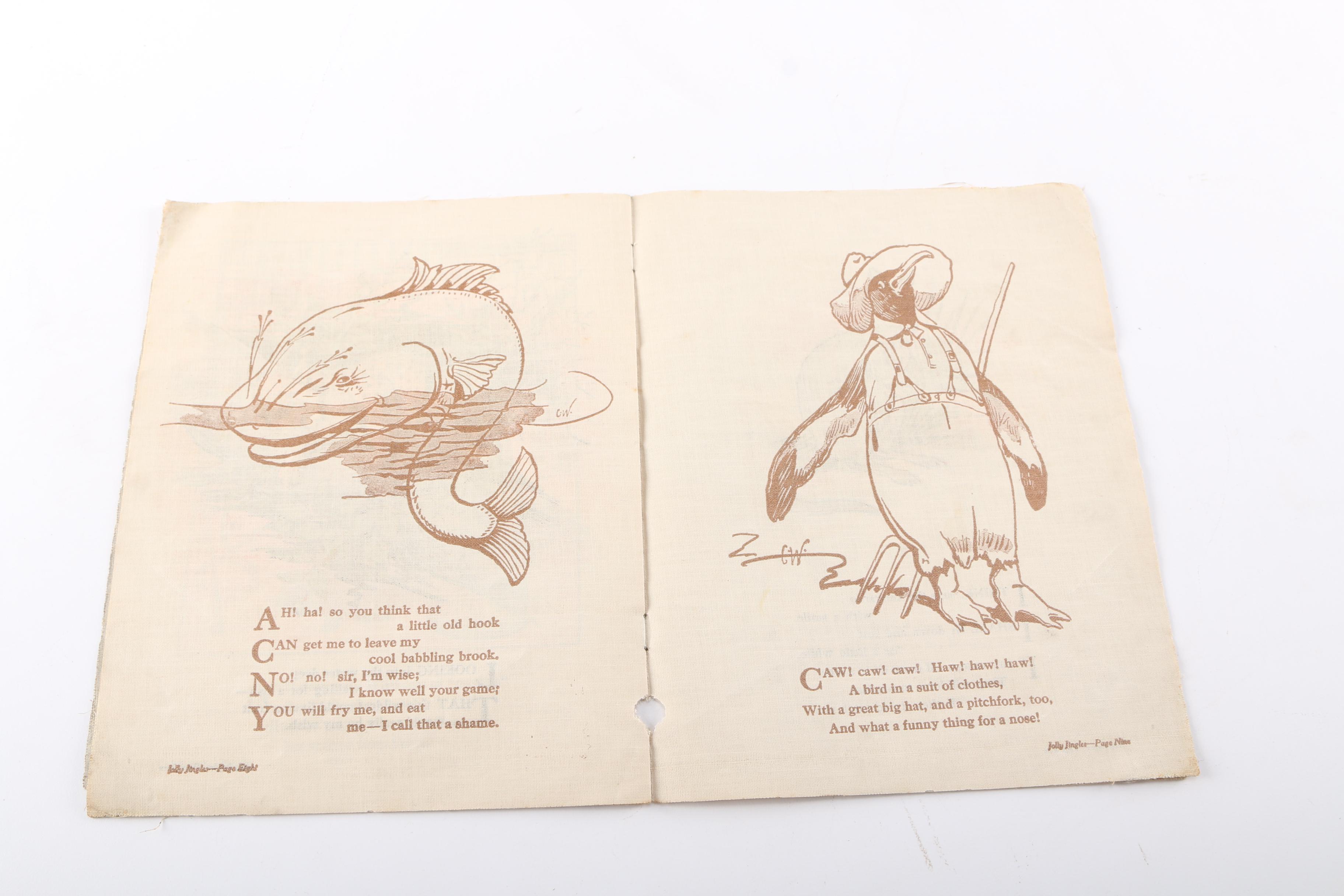 Early 20th Century Linen Children's Books