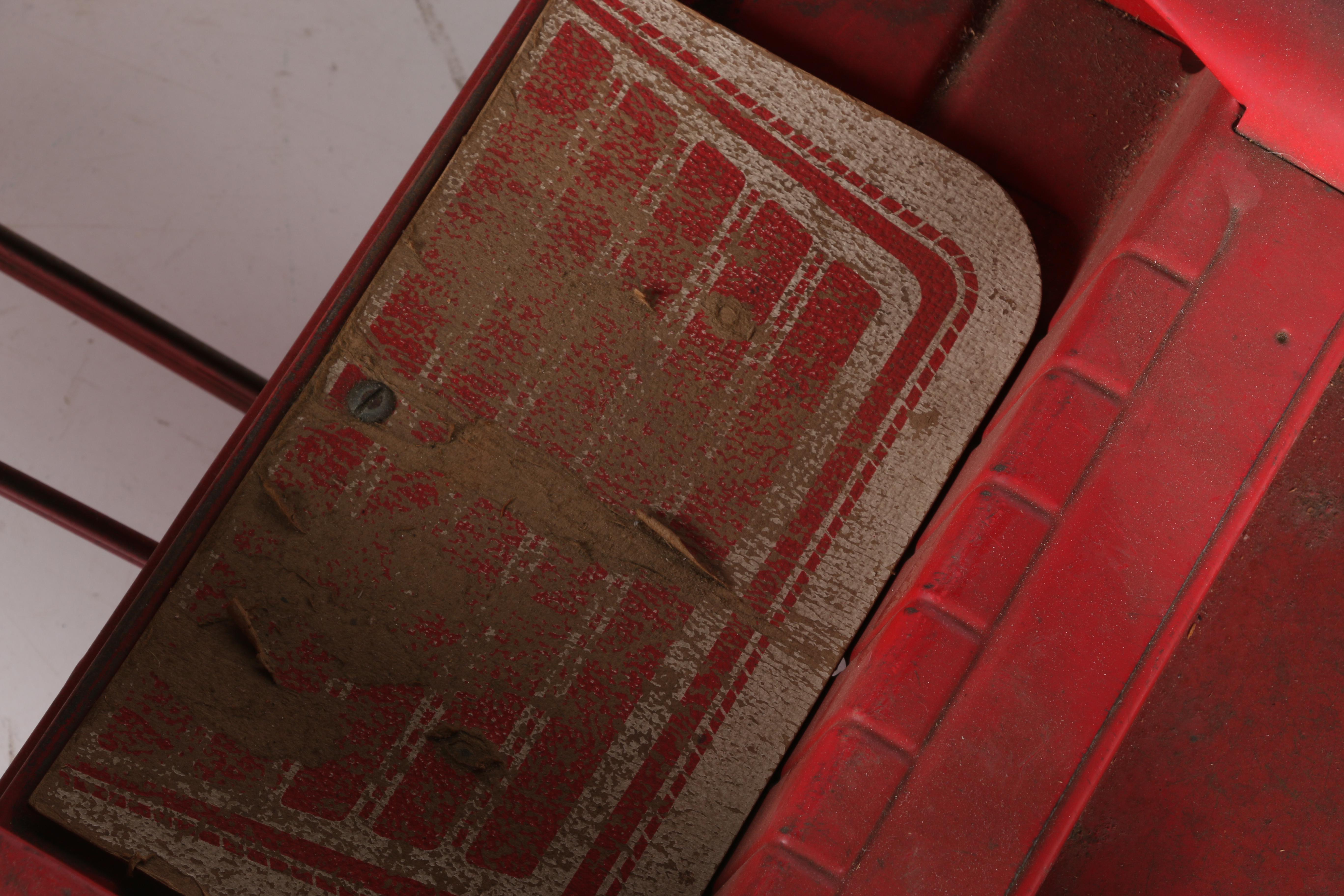 Vintage Steel Firetruck Pedal Car