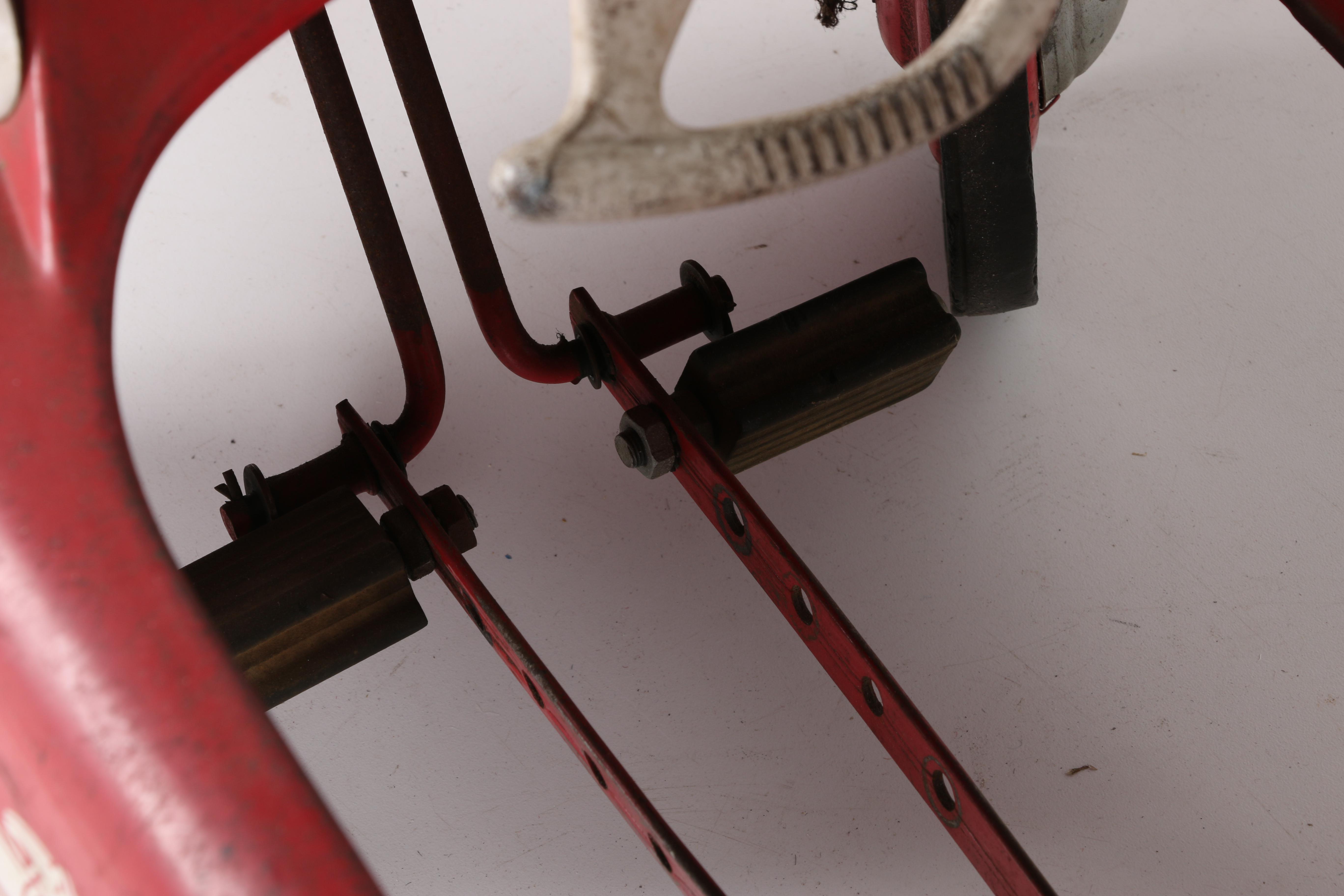 Vintage Steel Firetruck Pedal Car