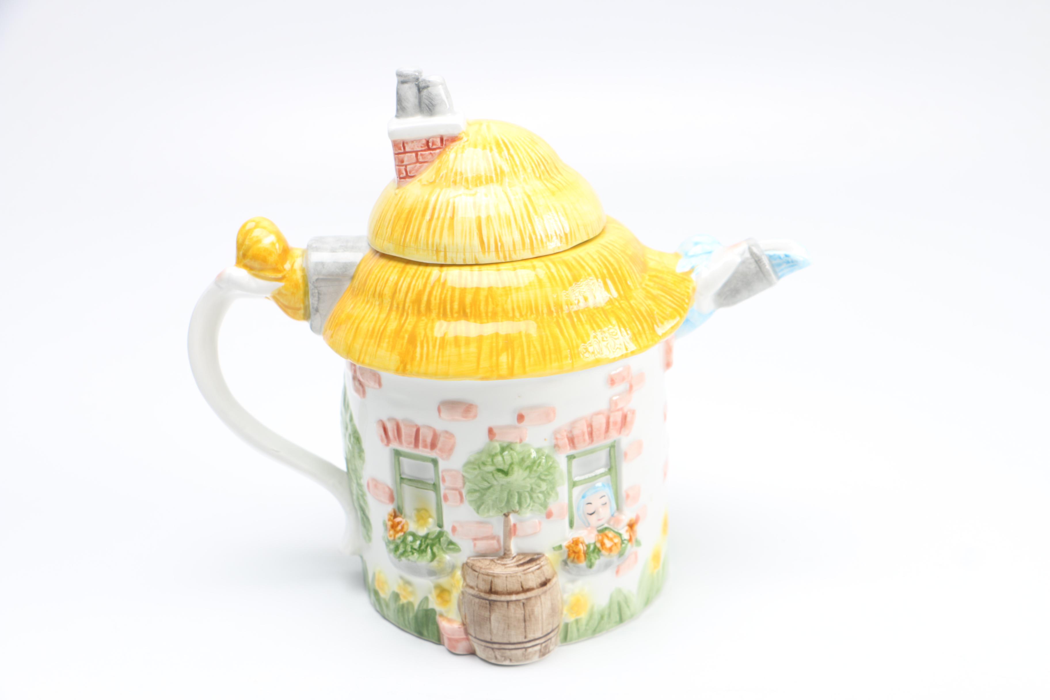 Group of Ceramic Teapots