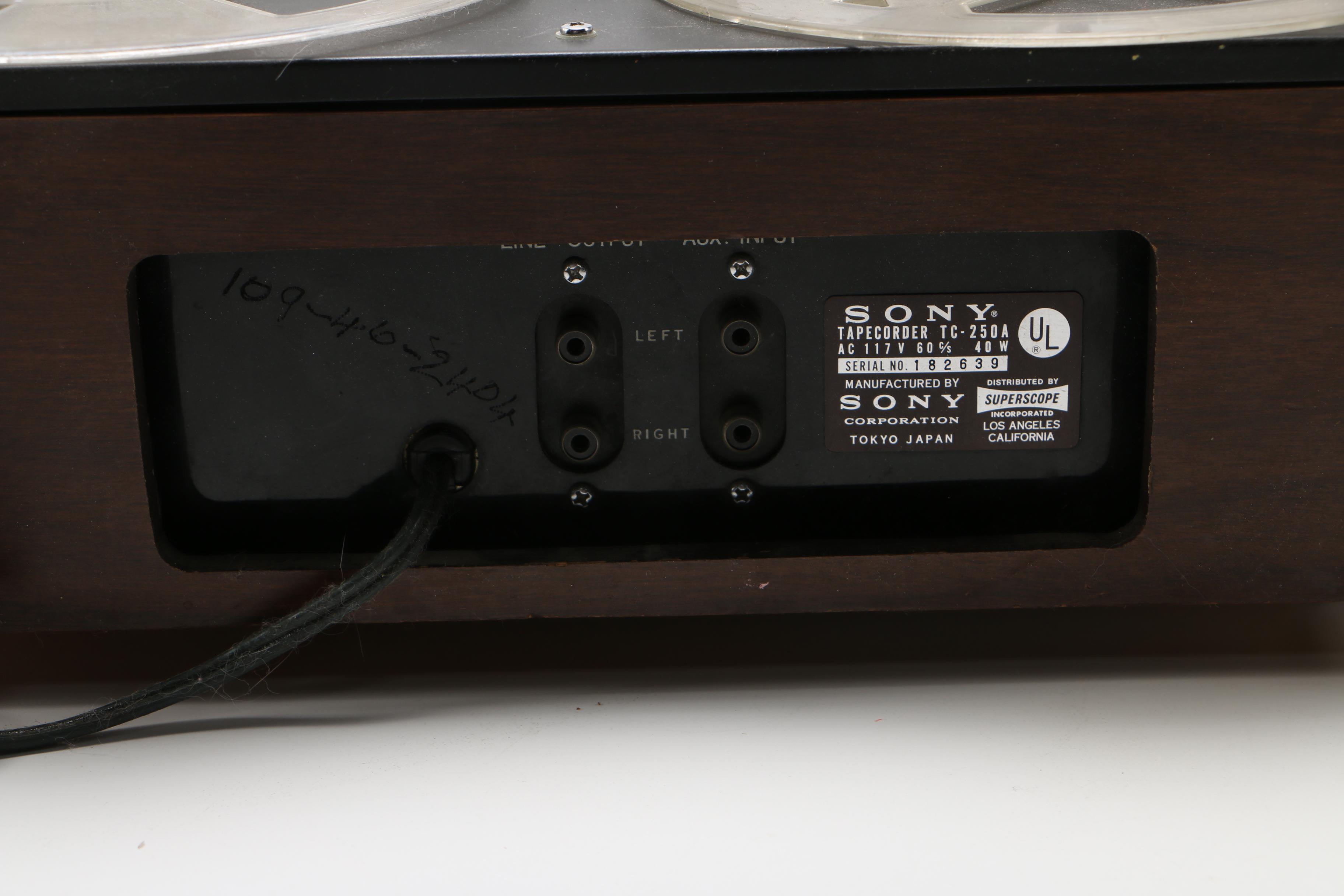 Sony Reel-to-Reel Tapecorder and Tapes