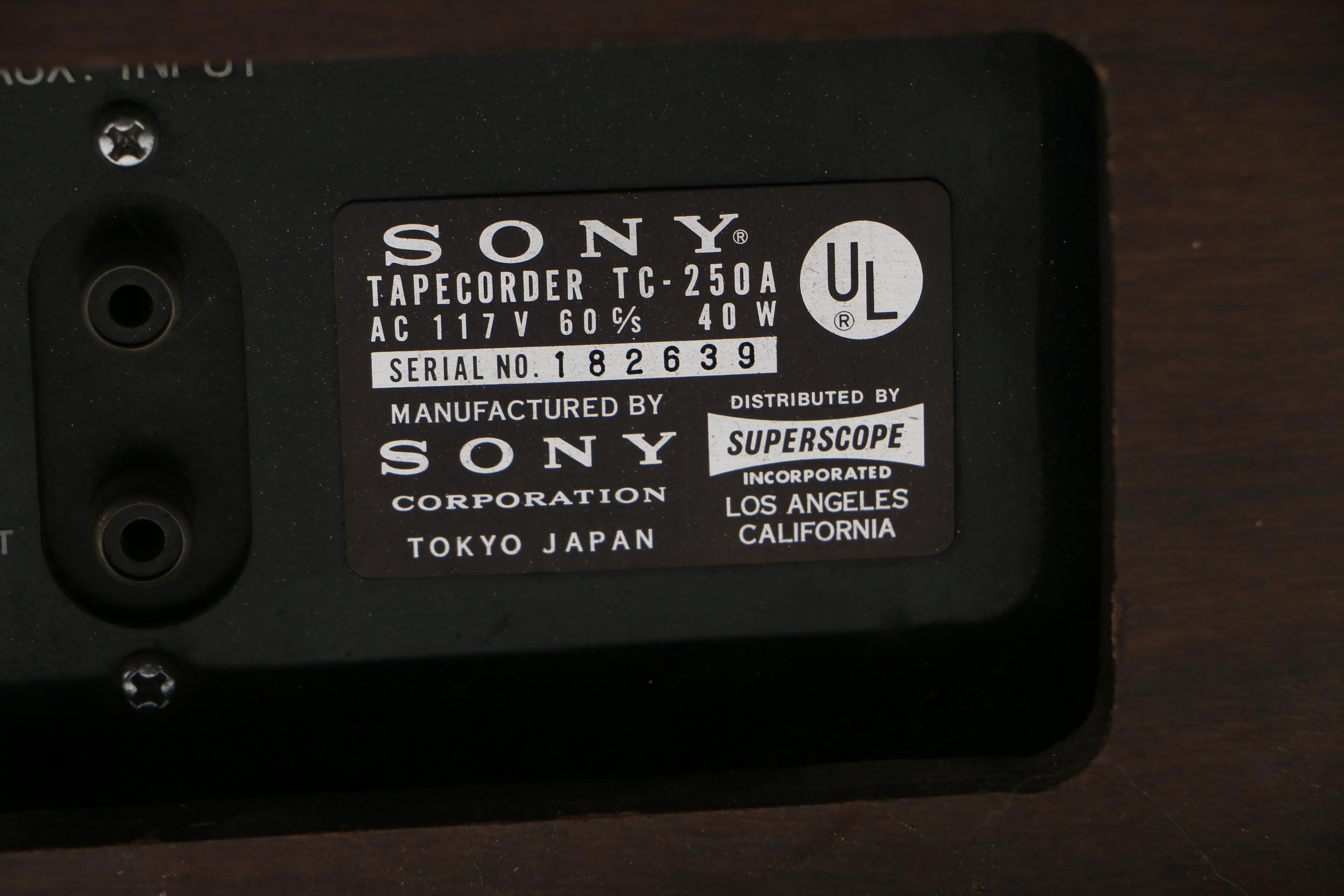 Sony Reel-to-Reel Tapecorder and Tapes