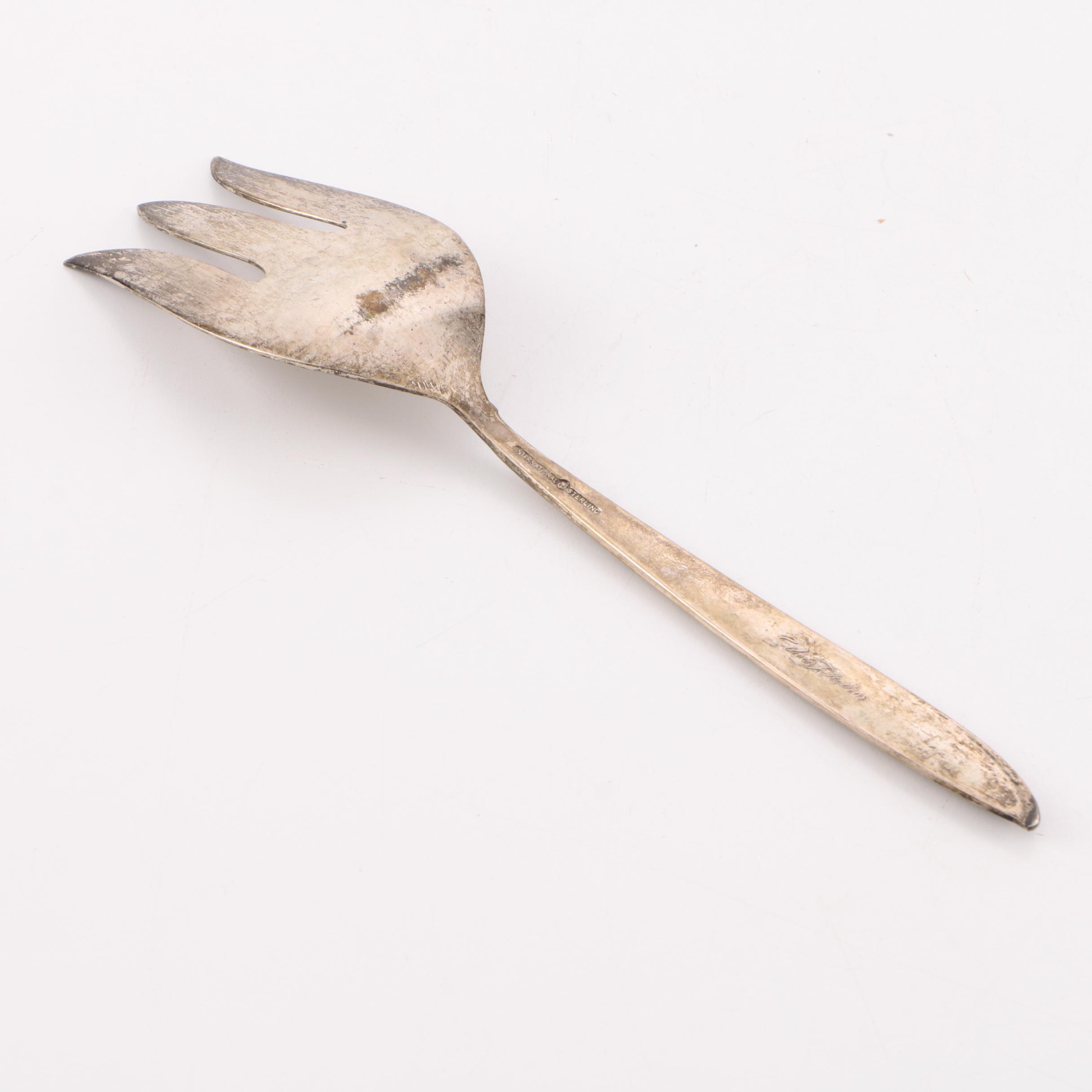 Sterling Serving Forks Featuring International Silver Co.