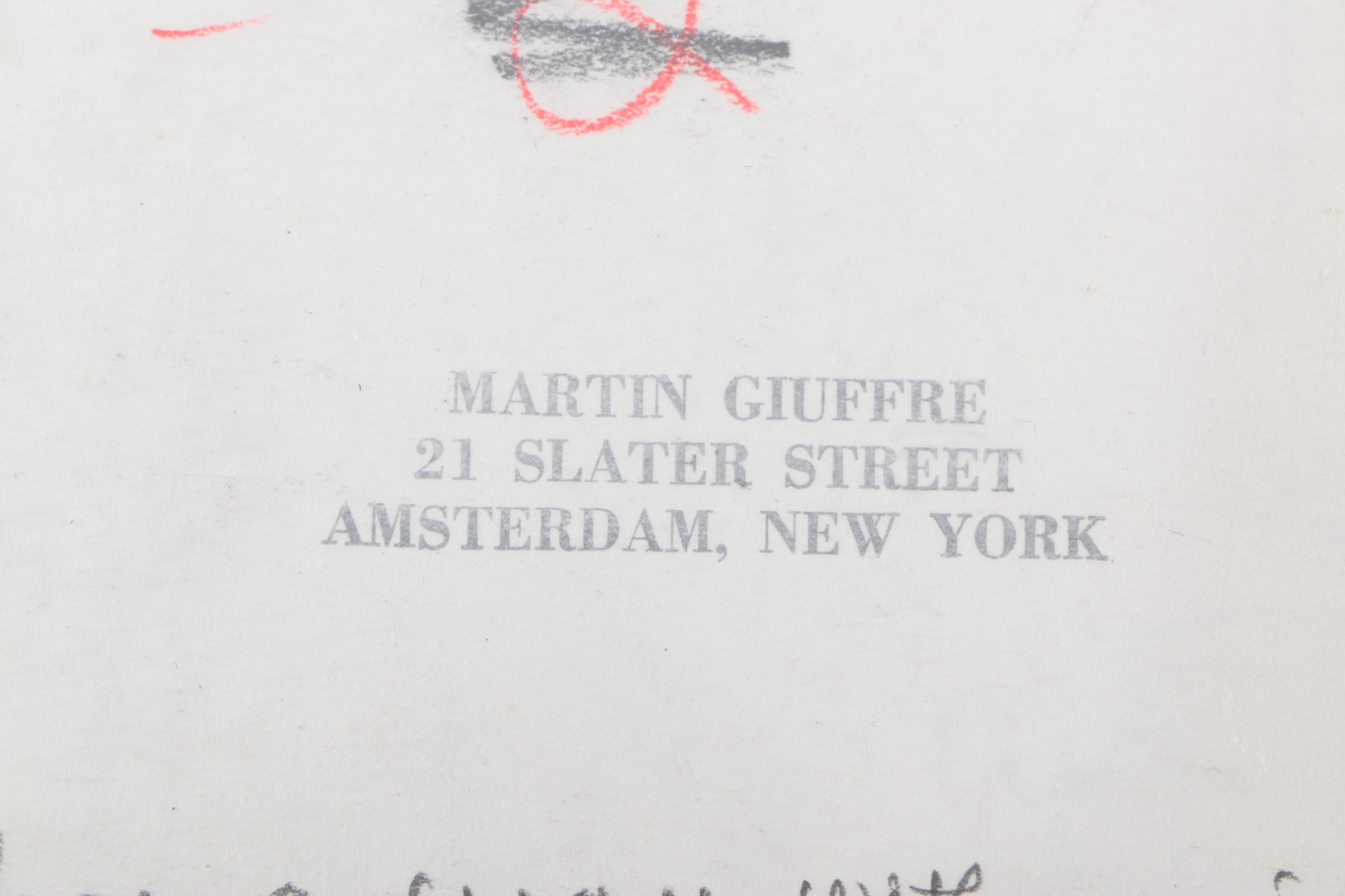 Martin Giuffre Lithograph Cartoon "Ed Has A Way With Animals!"