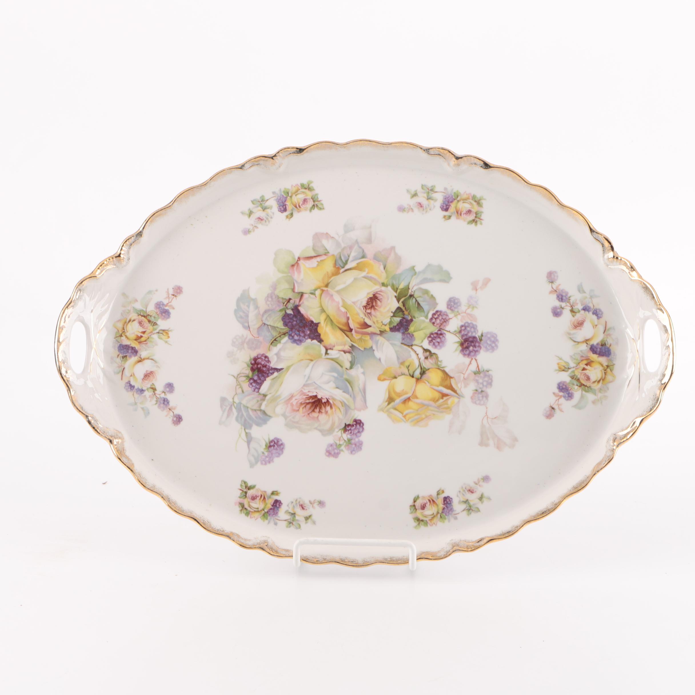 Porcelain Serving Platters Featuring Royal Cathay