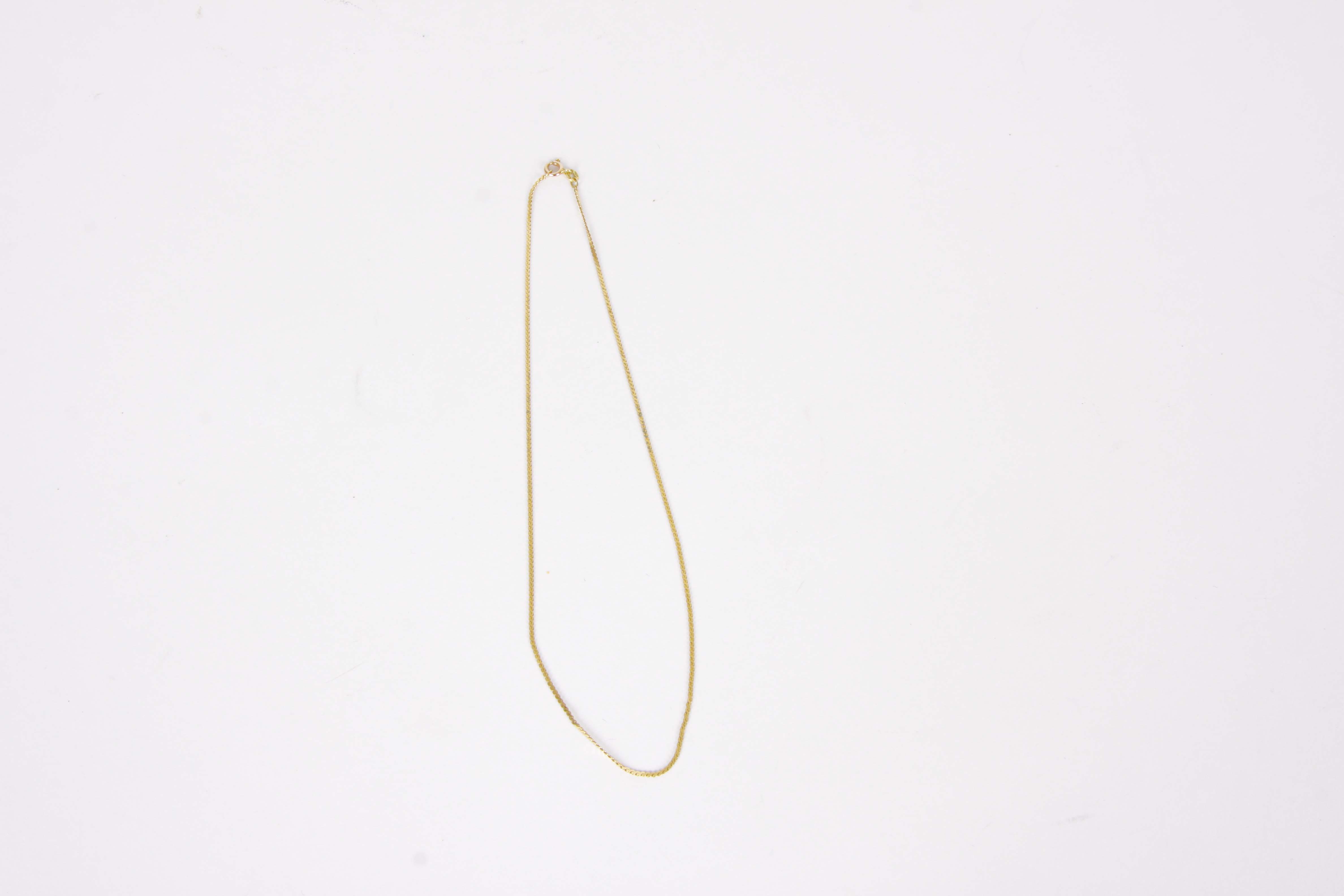 14K Yellow Gold Chain Necklace