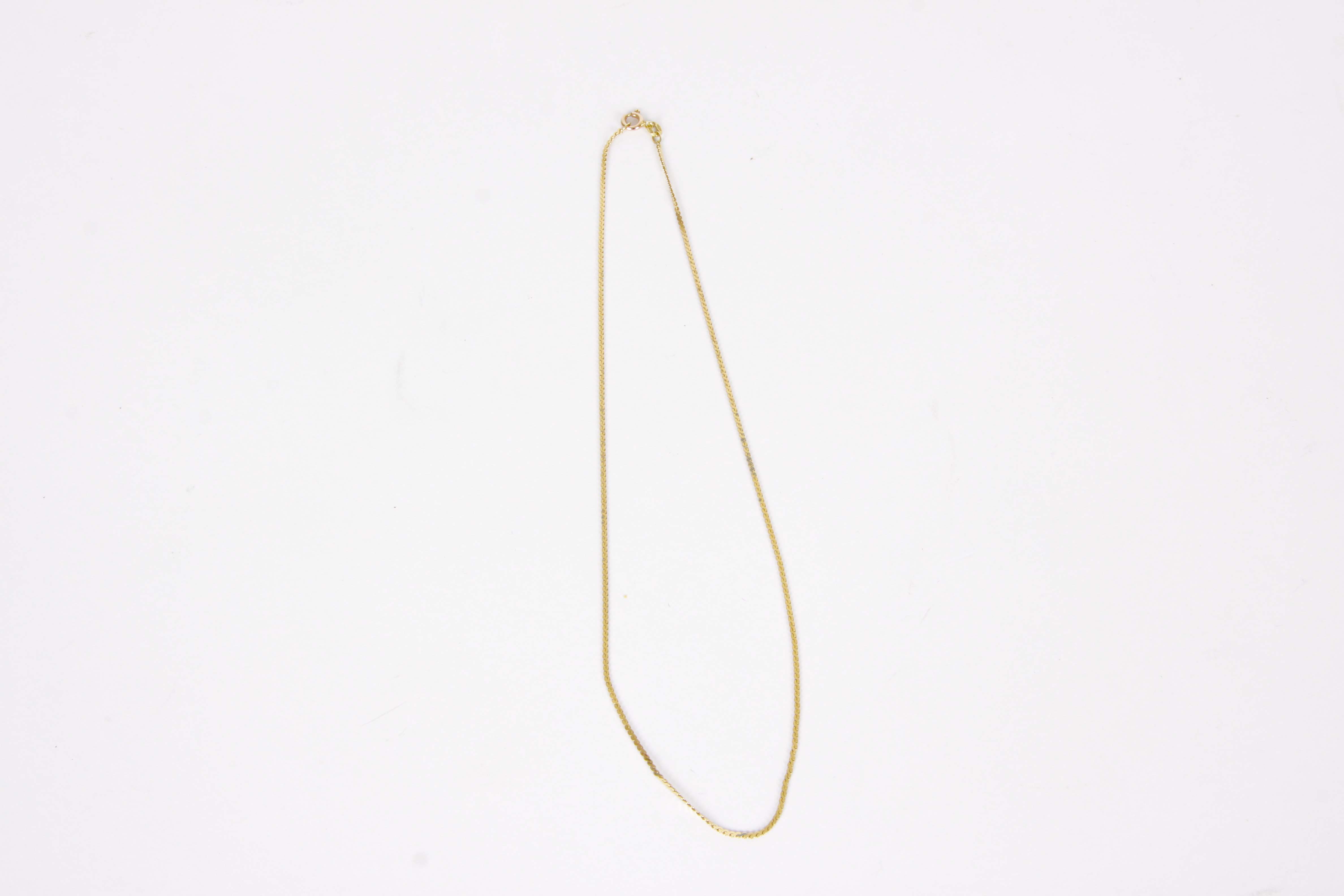 14K Yellow Gold Chain Necklace