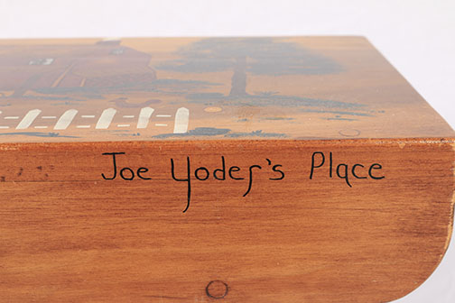 Hand Painted Bench and Storage Boxes