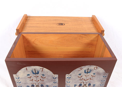 Hand Painted Bench and Storage Boxes