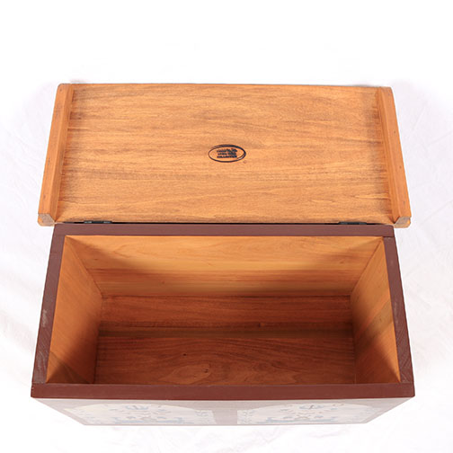 Hand Painted Bench and Storage Boxes