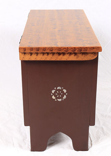 Hand Painted Bench and Storage Boxes