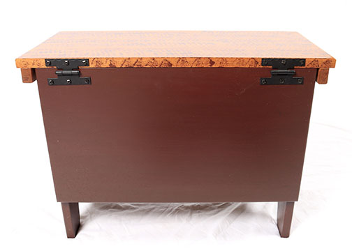 Hand Painted Bench and Storage Boxes