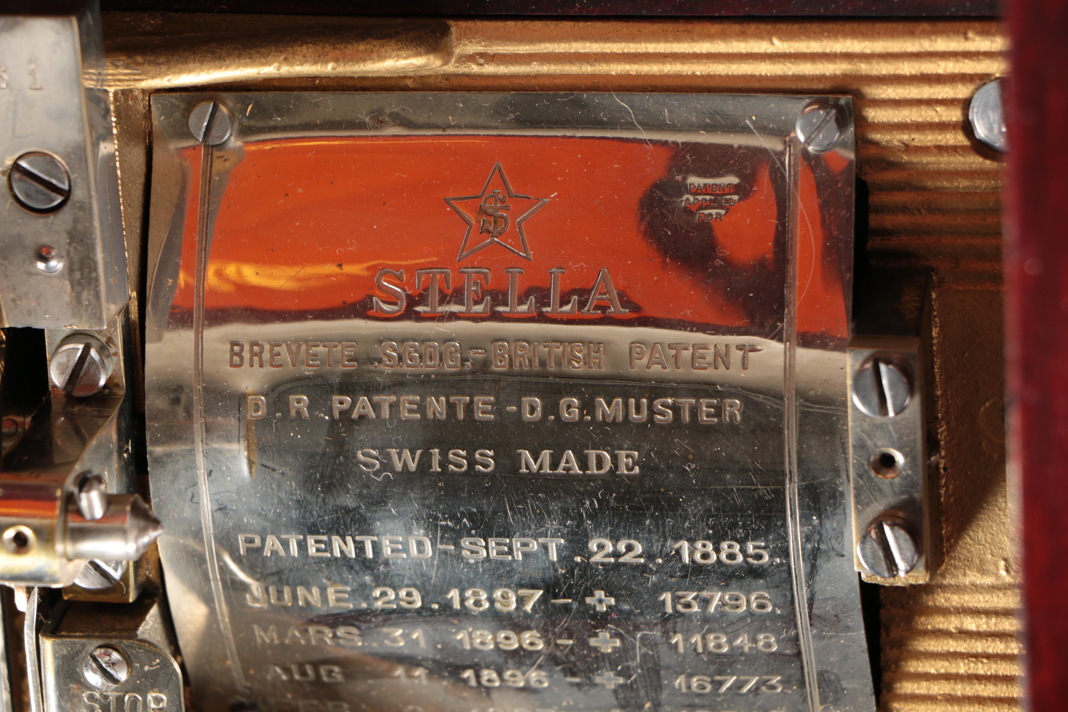 Vintage Stella Disc Music Box