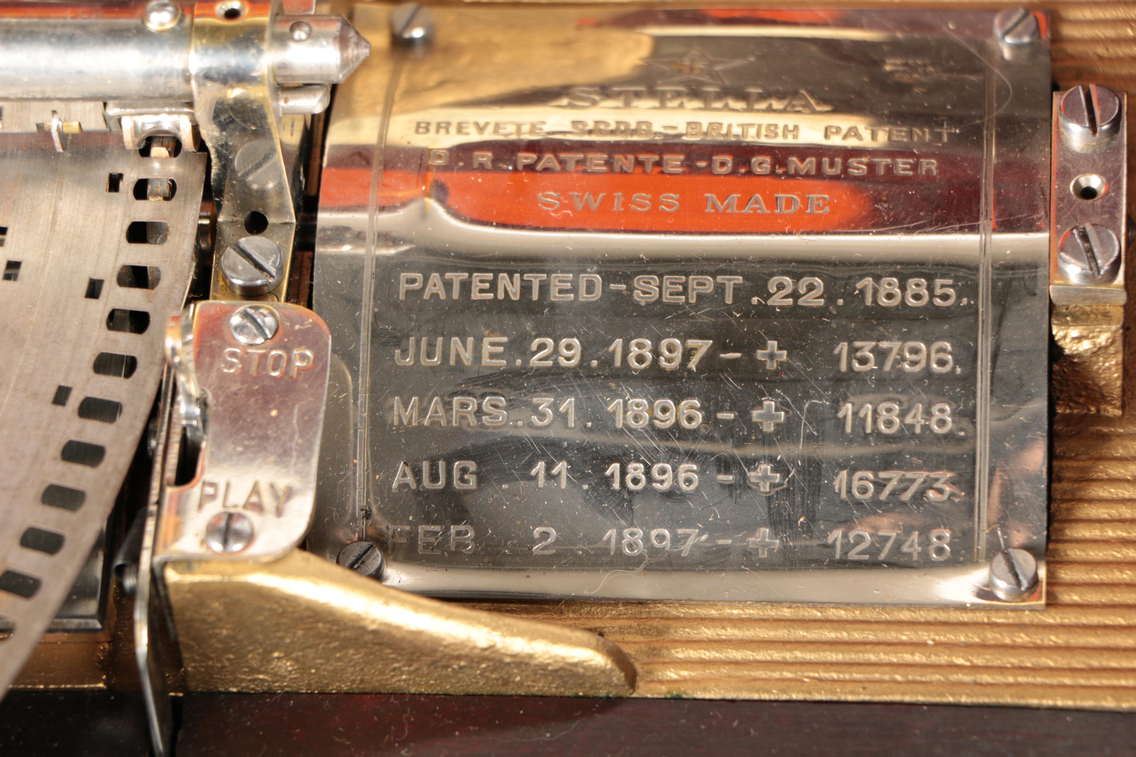 Vintage Stella Disc Music Box