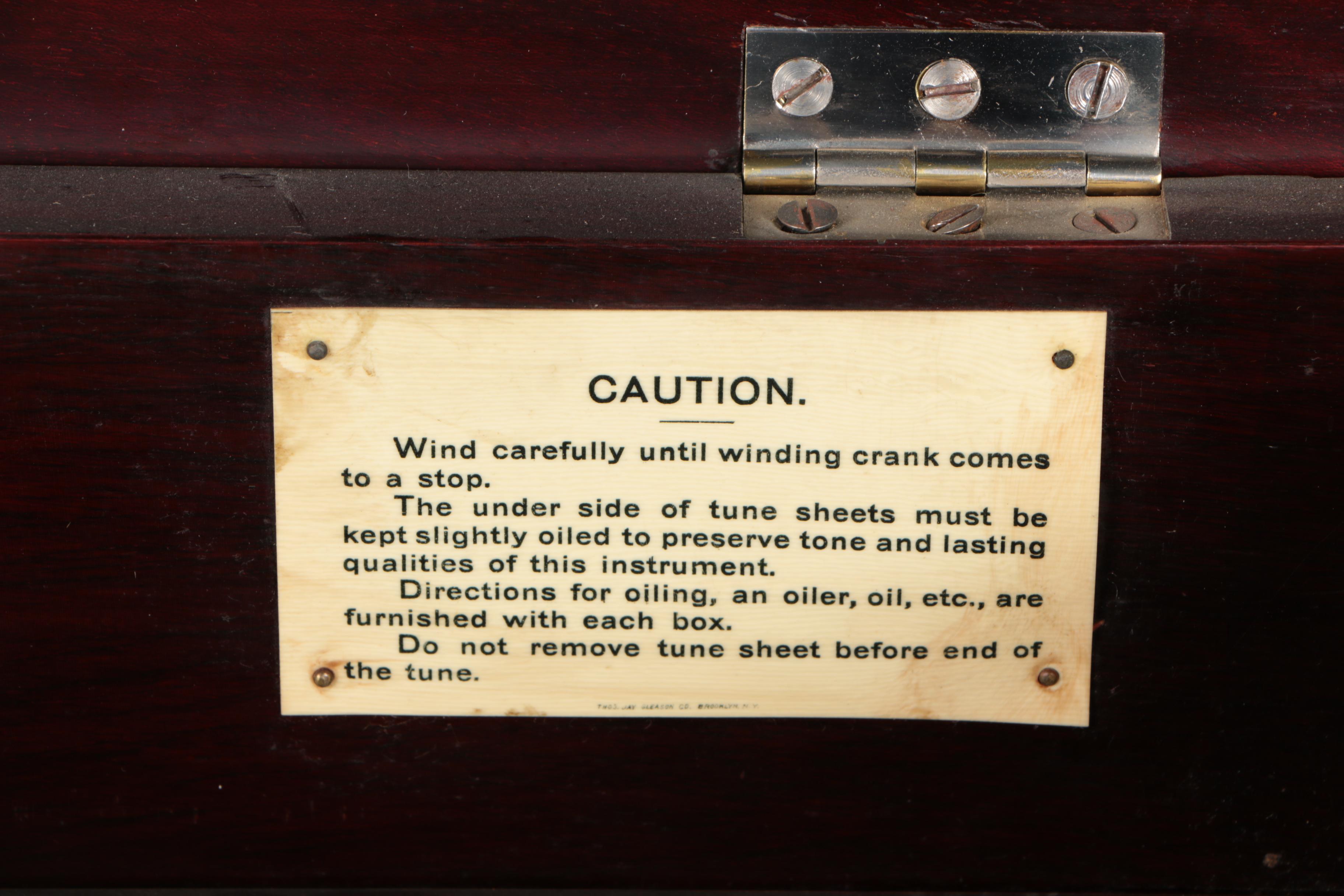 Vintage Stella Disc Music Box