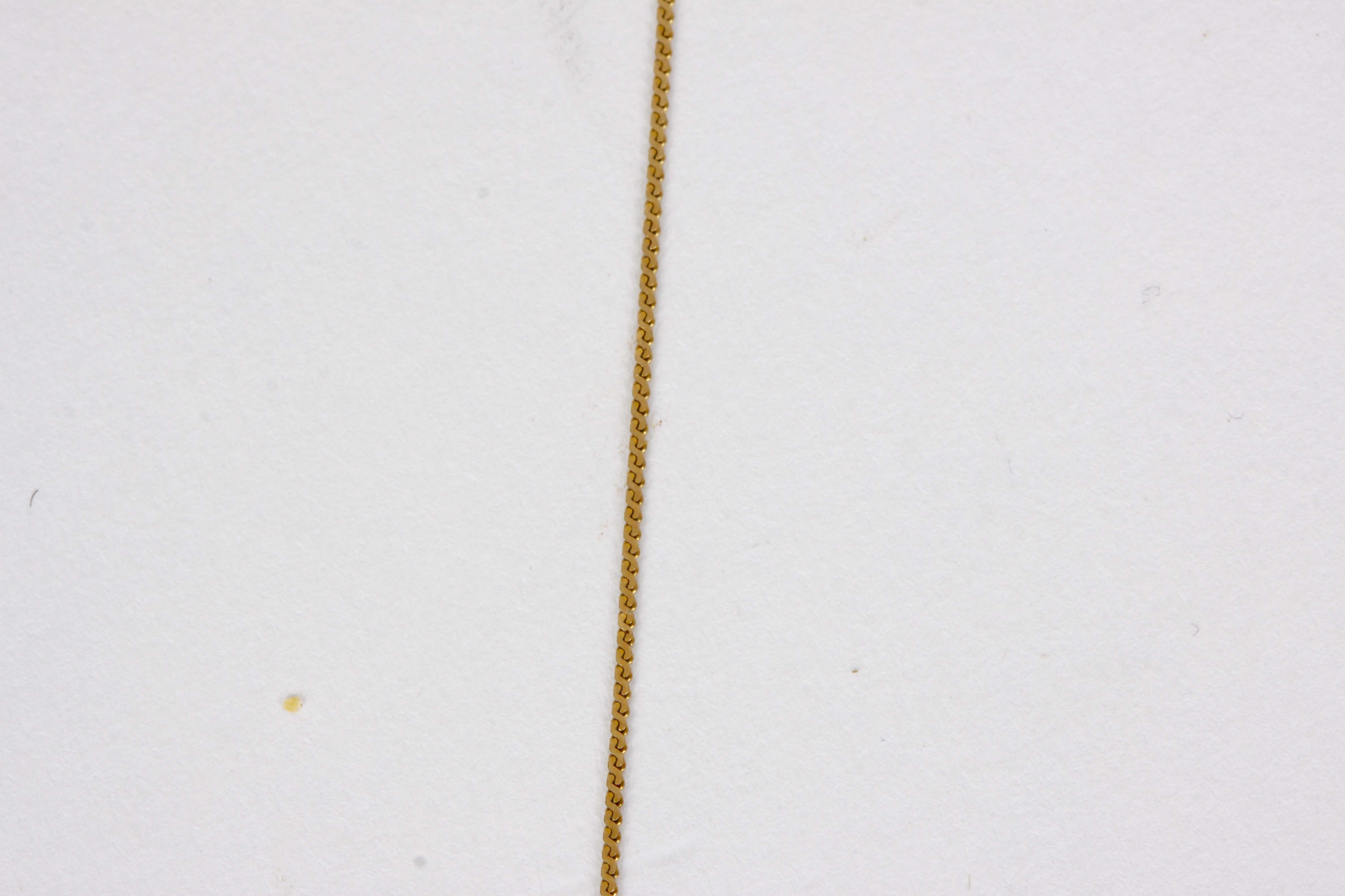 14K Yellow Gold Butterfly Slide Necklace