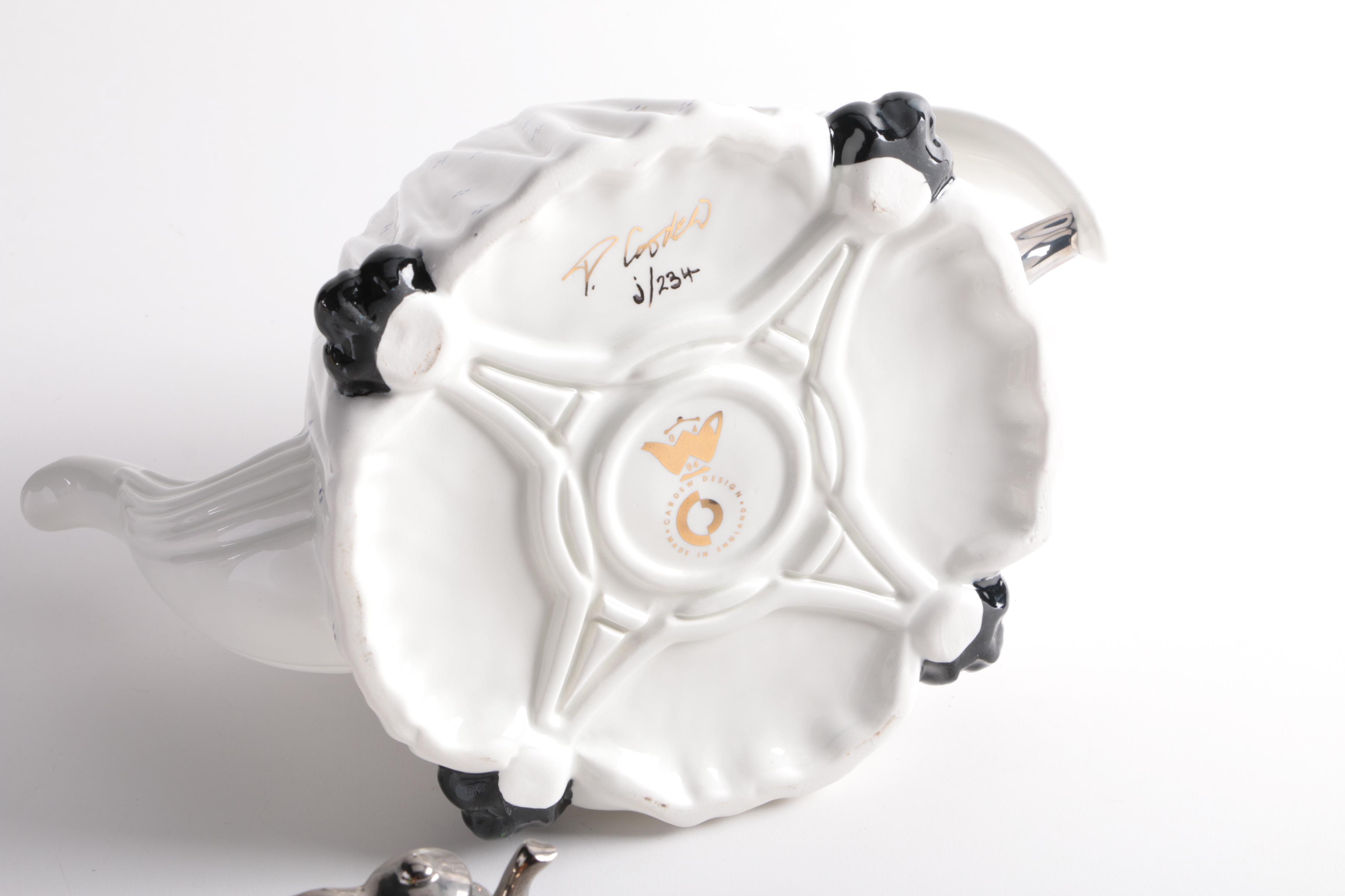 Decorative Ceramic Teapots Featuring Cardew Design