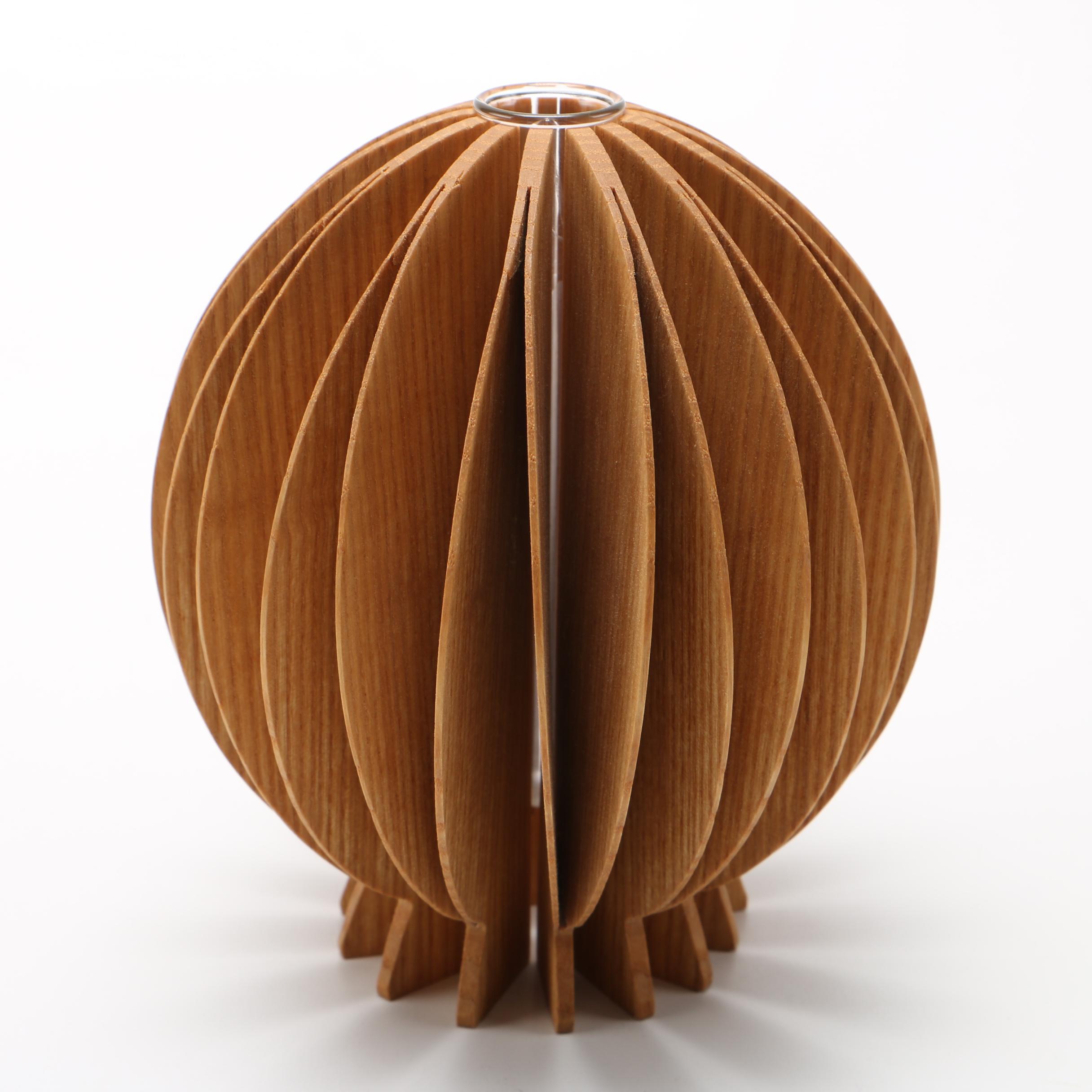 Seth Rolland Abstract Wooden Vase
