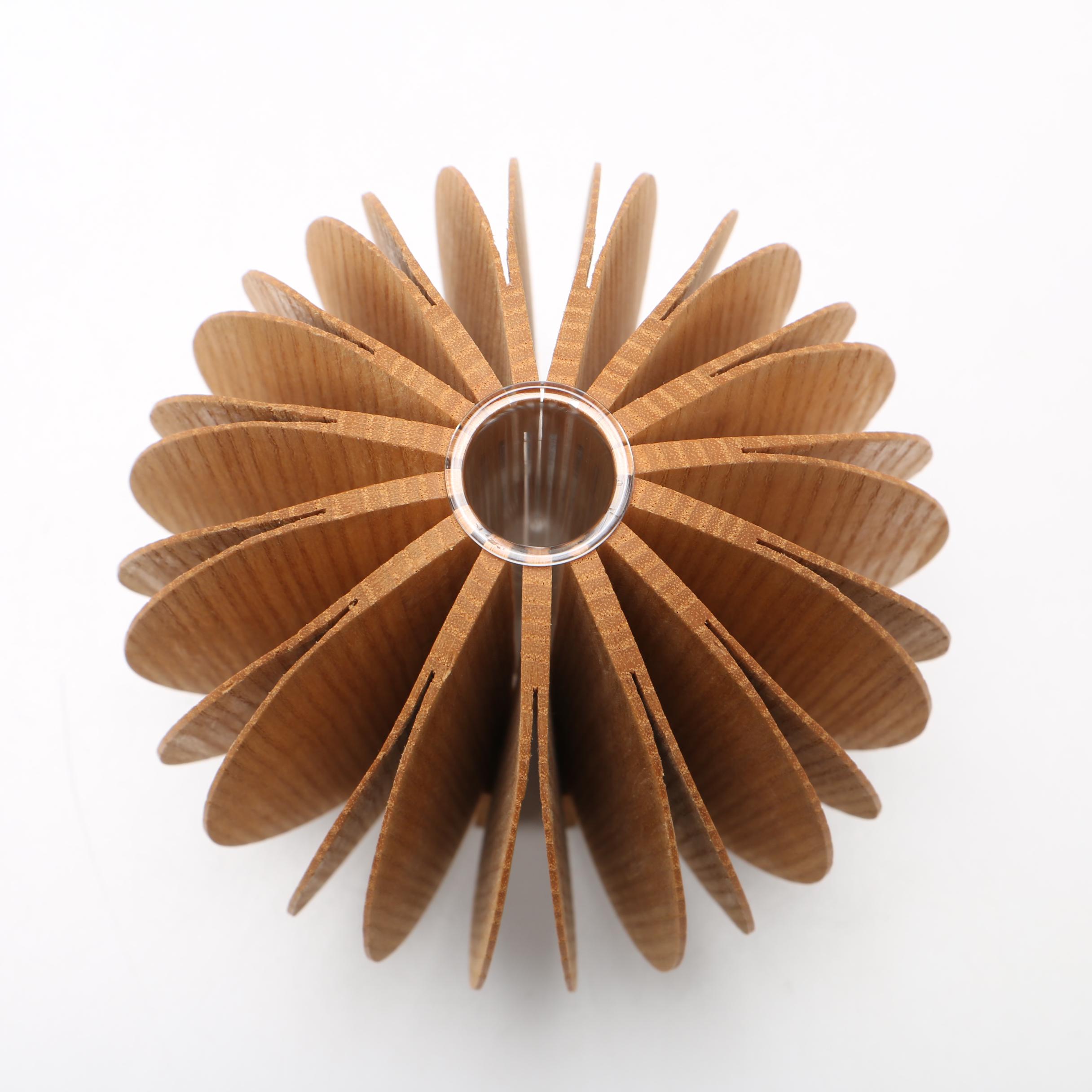 Seth Rolland Abstract Wooden Vase