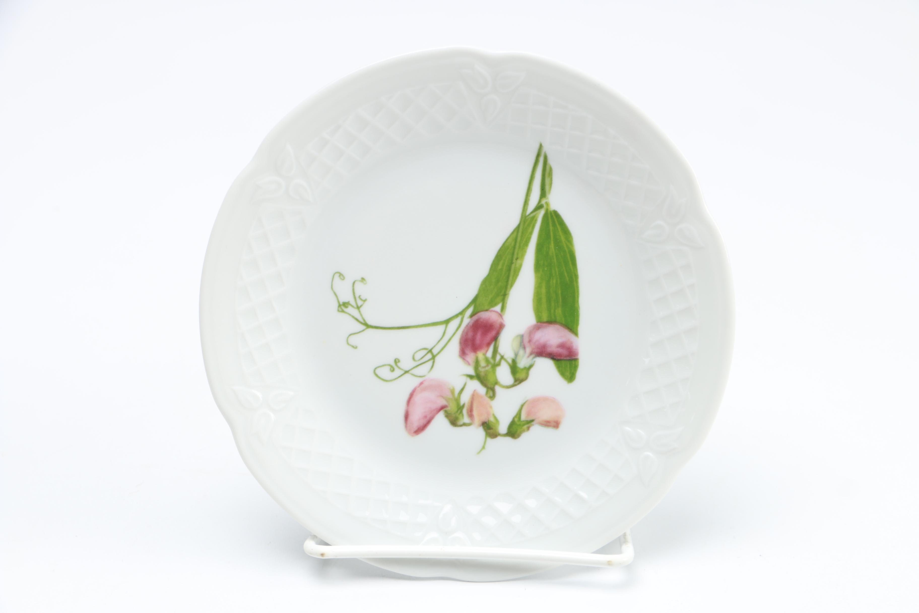 Floral Limoges Plate Set