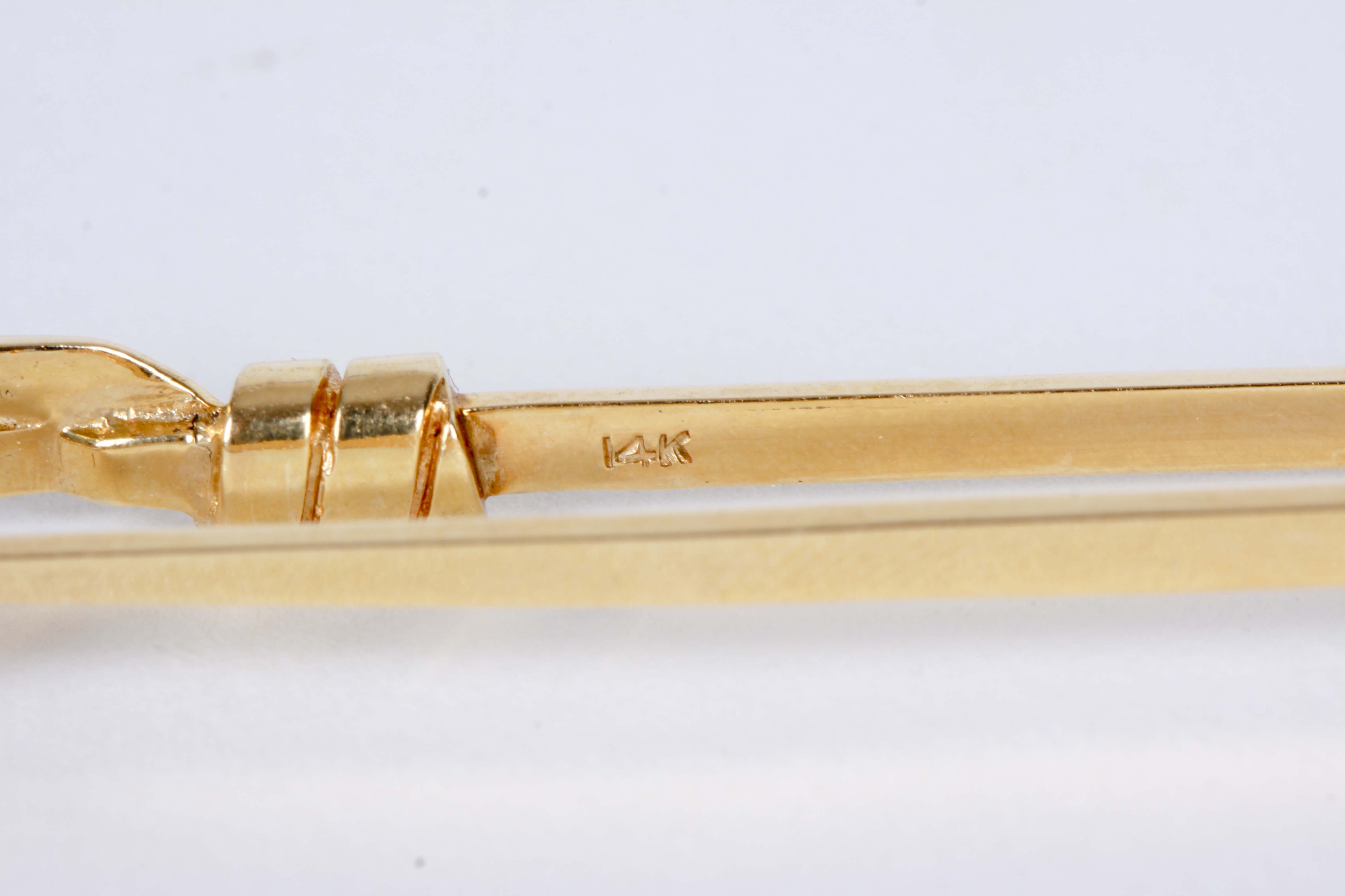14K Yellow Gold Kilt Pin