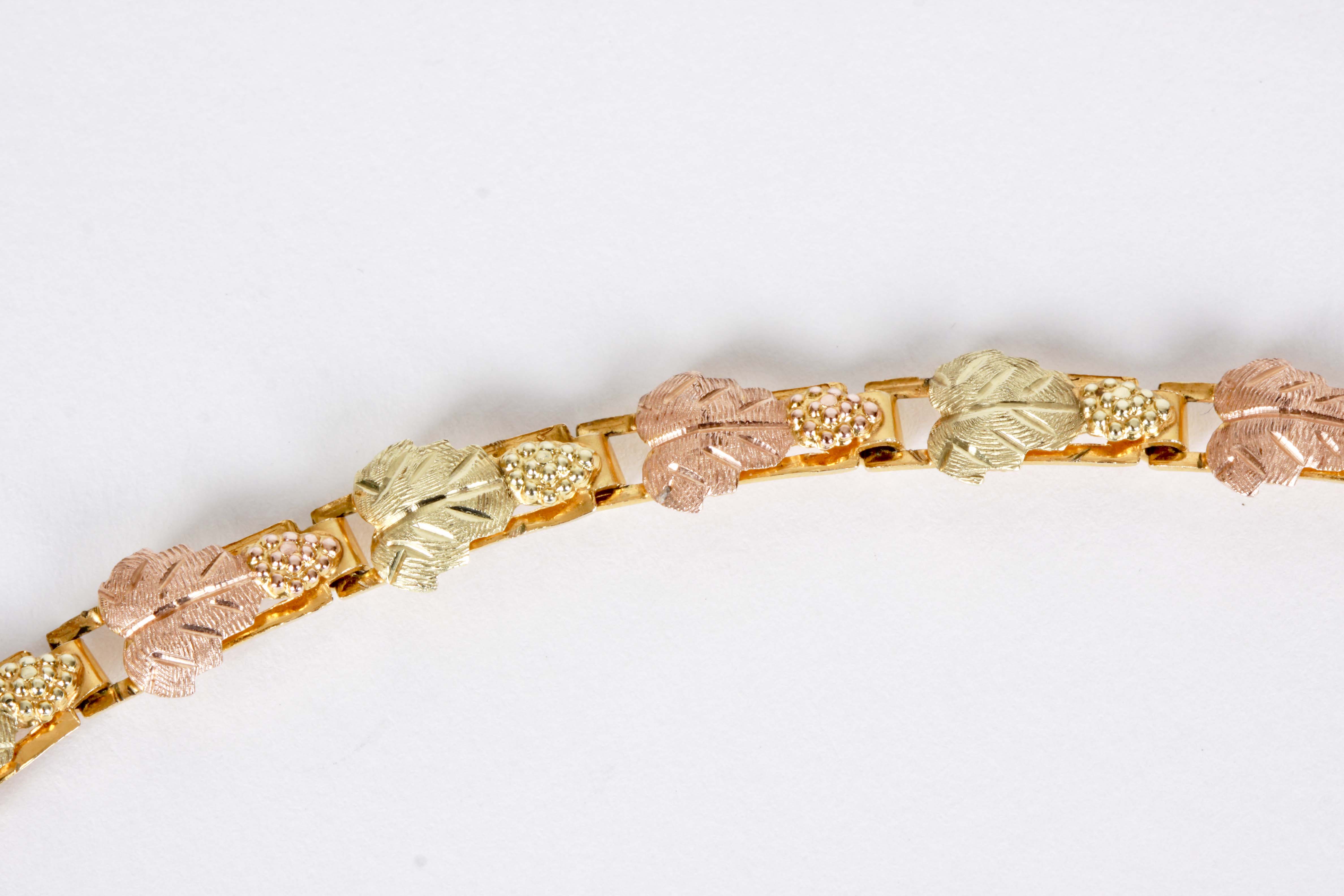 Black Hills Gold Tricolor Bracelet