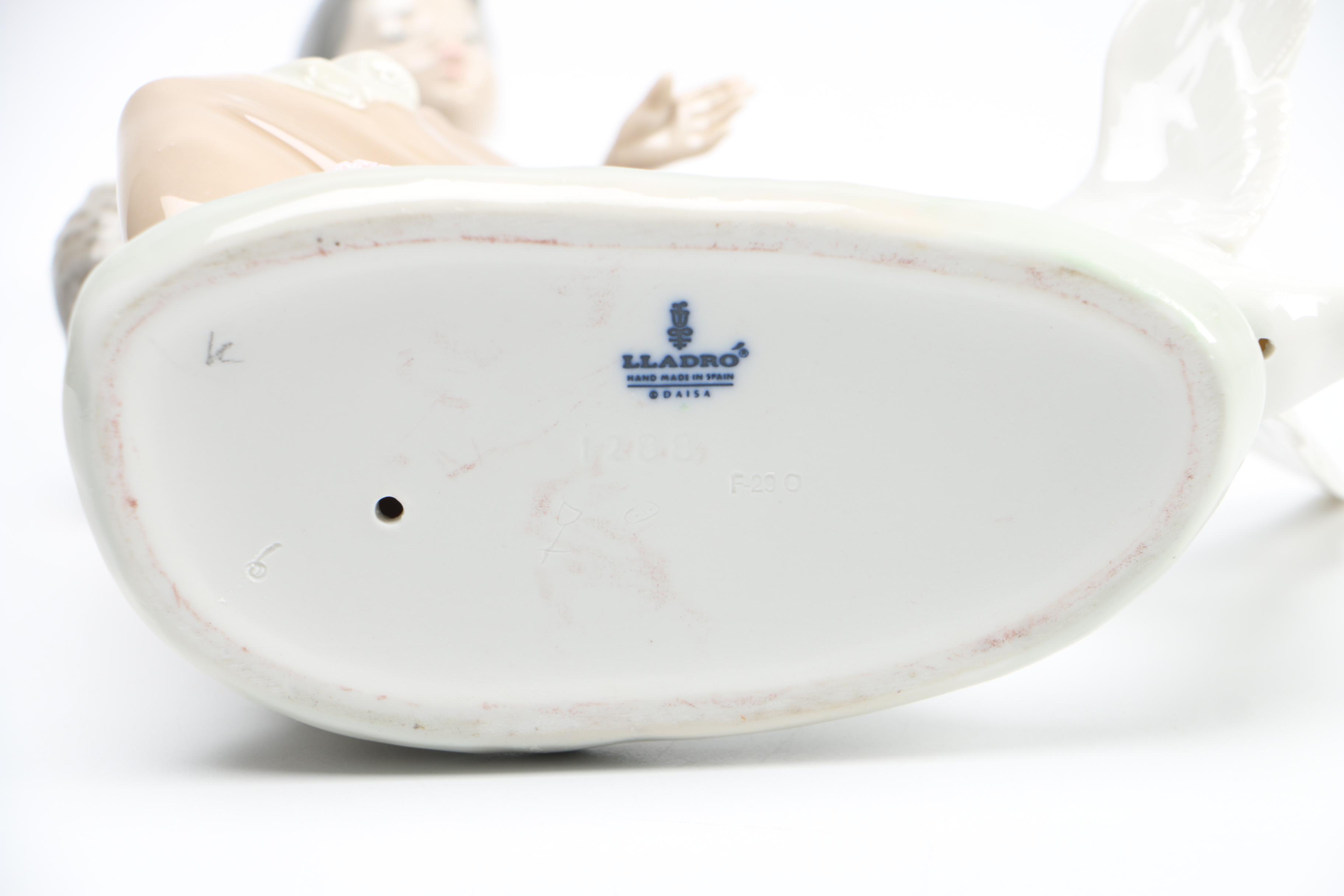 Lladro "Girl and Aggressive Goose" Figurine