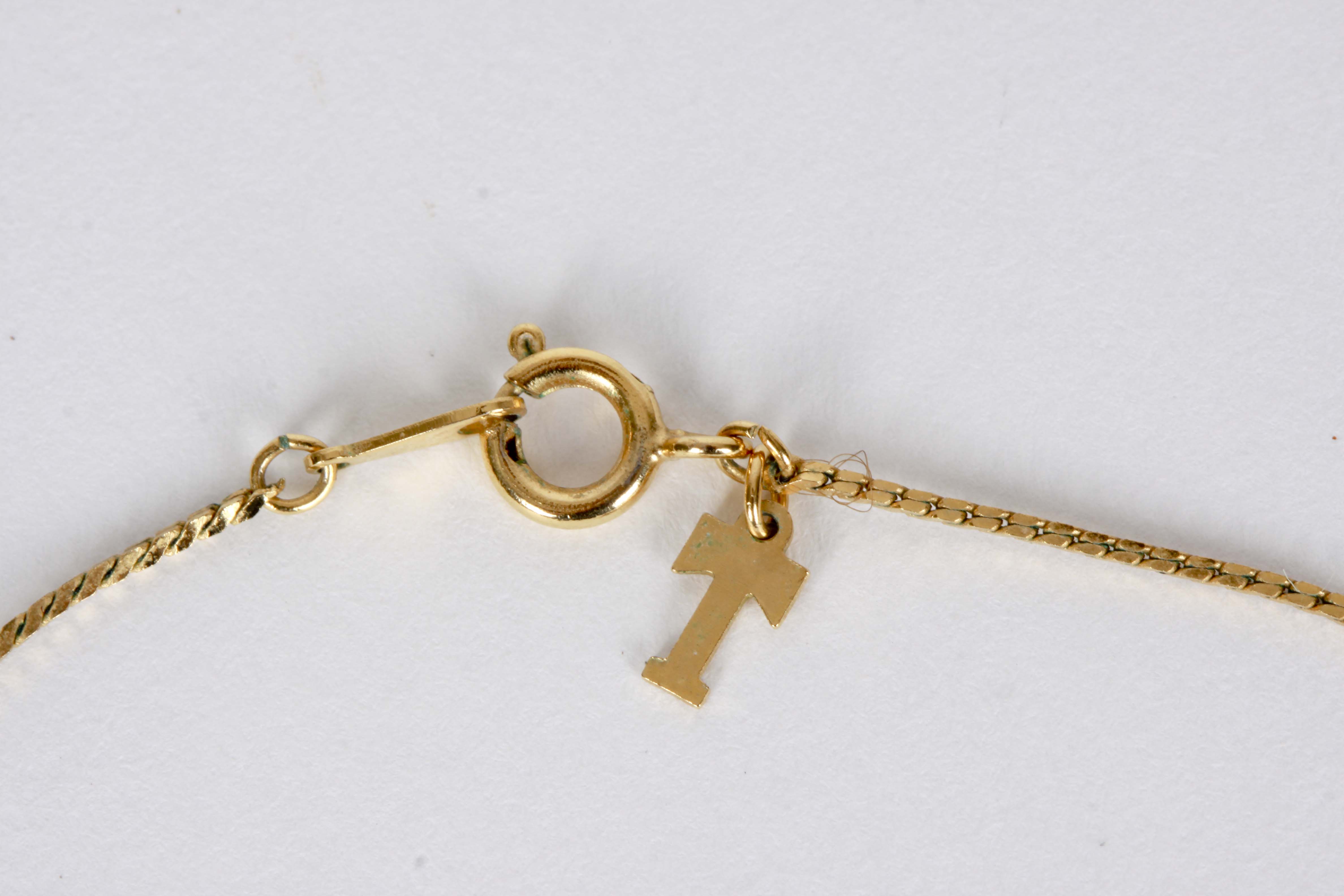 Gold Chain Necklace & Masonic Pin, Jostens Class Ring, Baby Ring