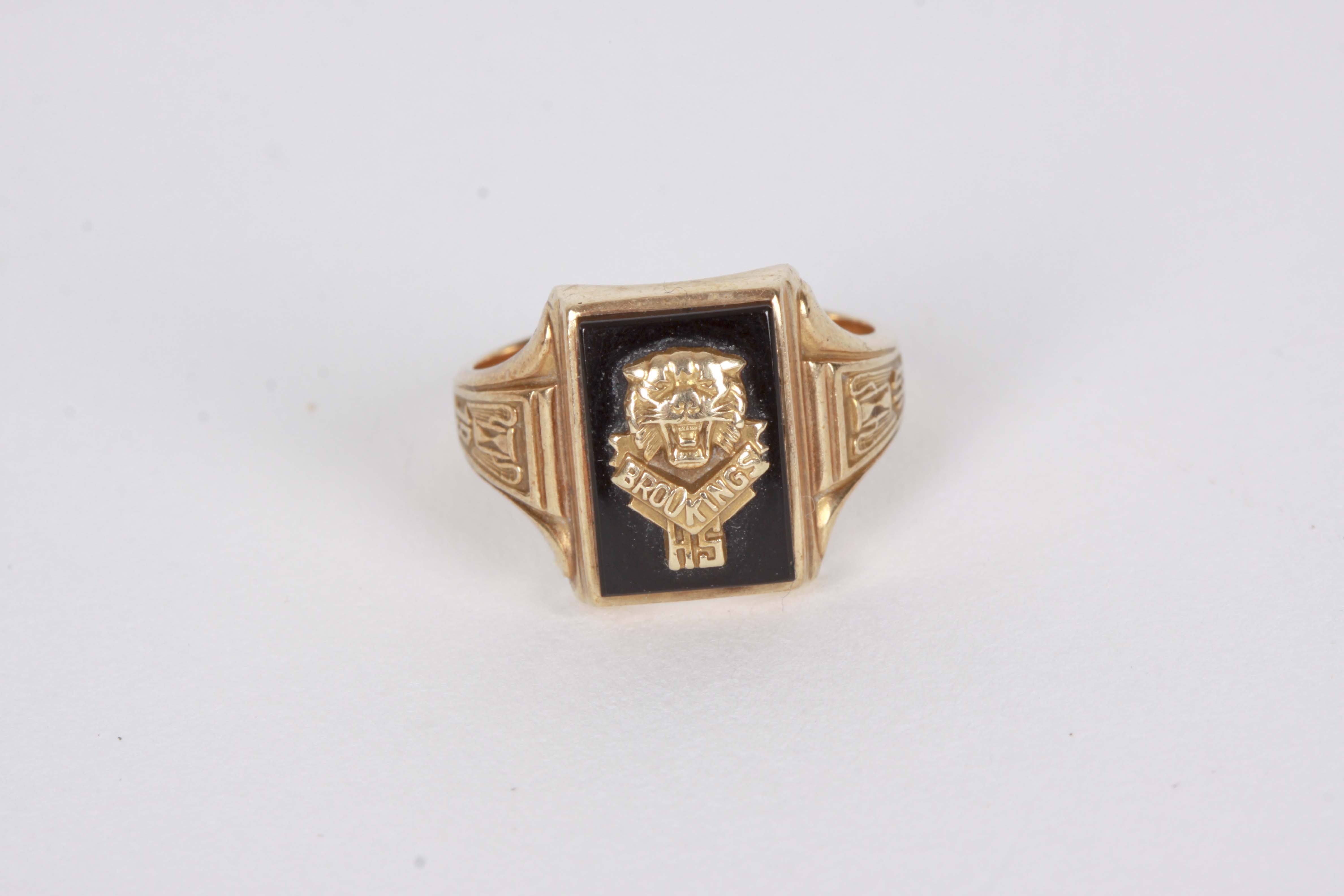 Gold Chain Necklace & Masonic Pin, Jostens Class Ring, Baby Ring