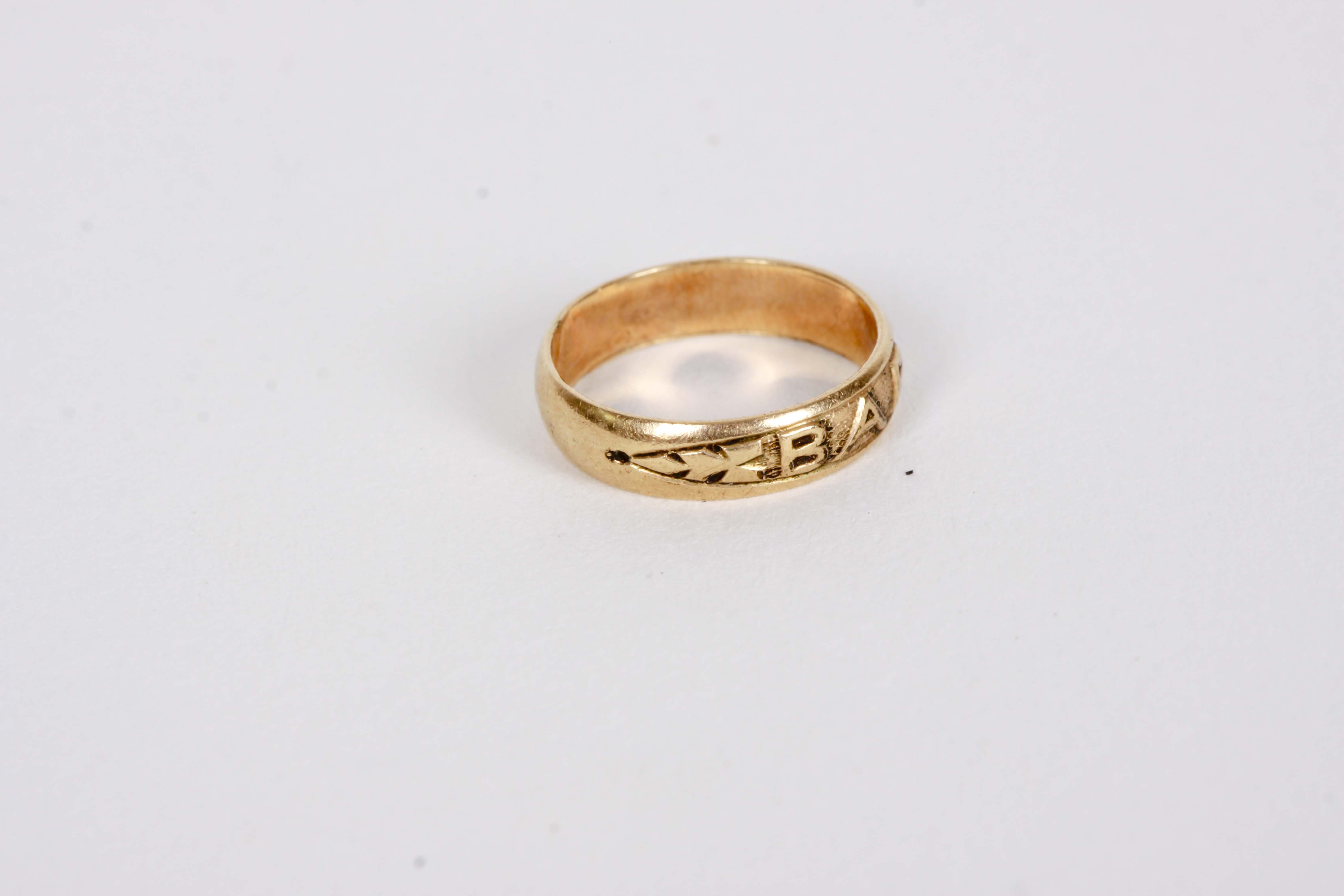 Gold Chain Necklace & Masonic Pin, Jostens Class Ring, Baby Ring