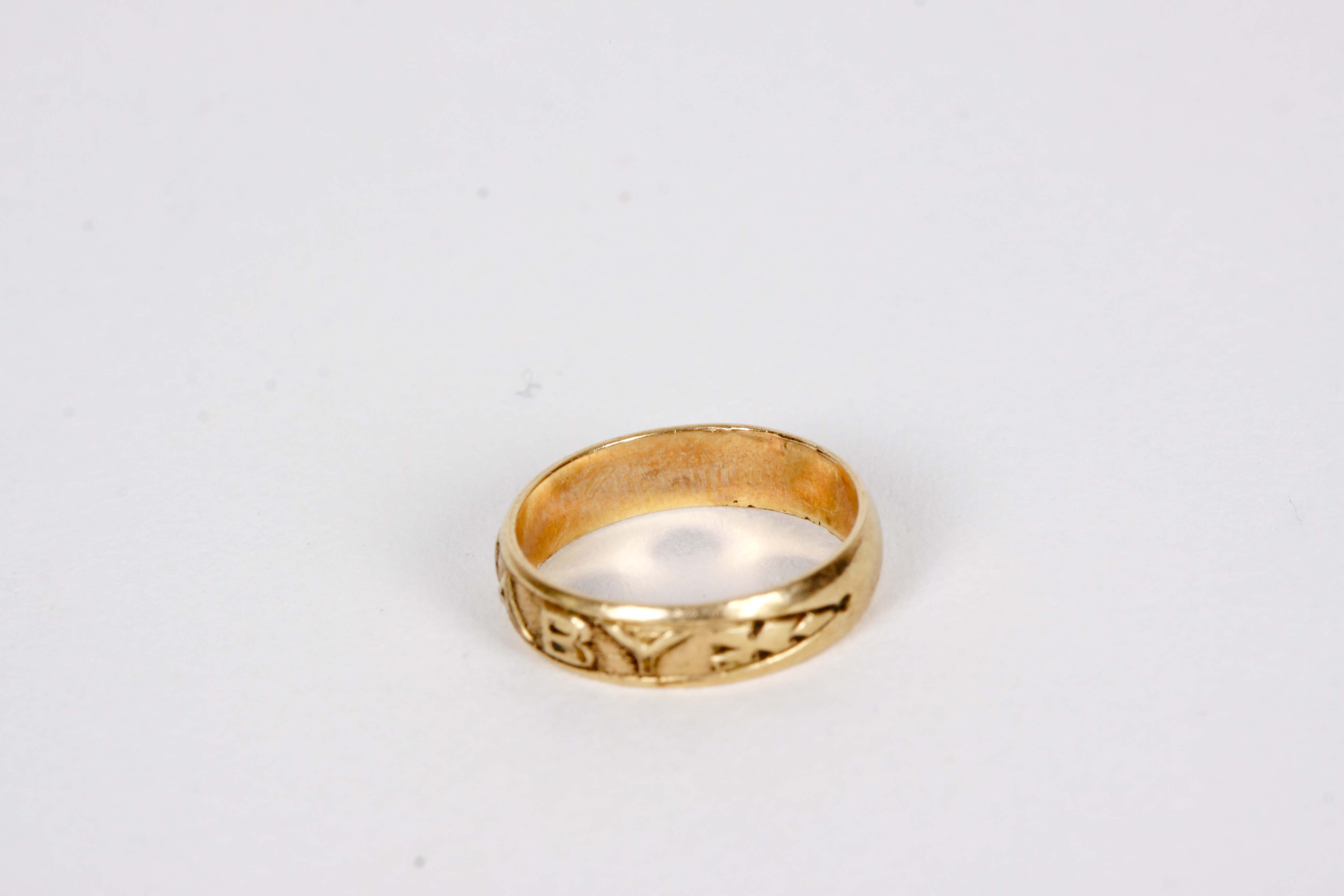 Gold Chain Necklace & Masonic Pin, Jostens Class Ring, Baby Ring