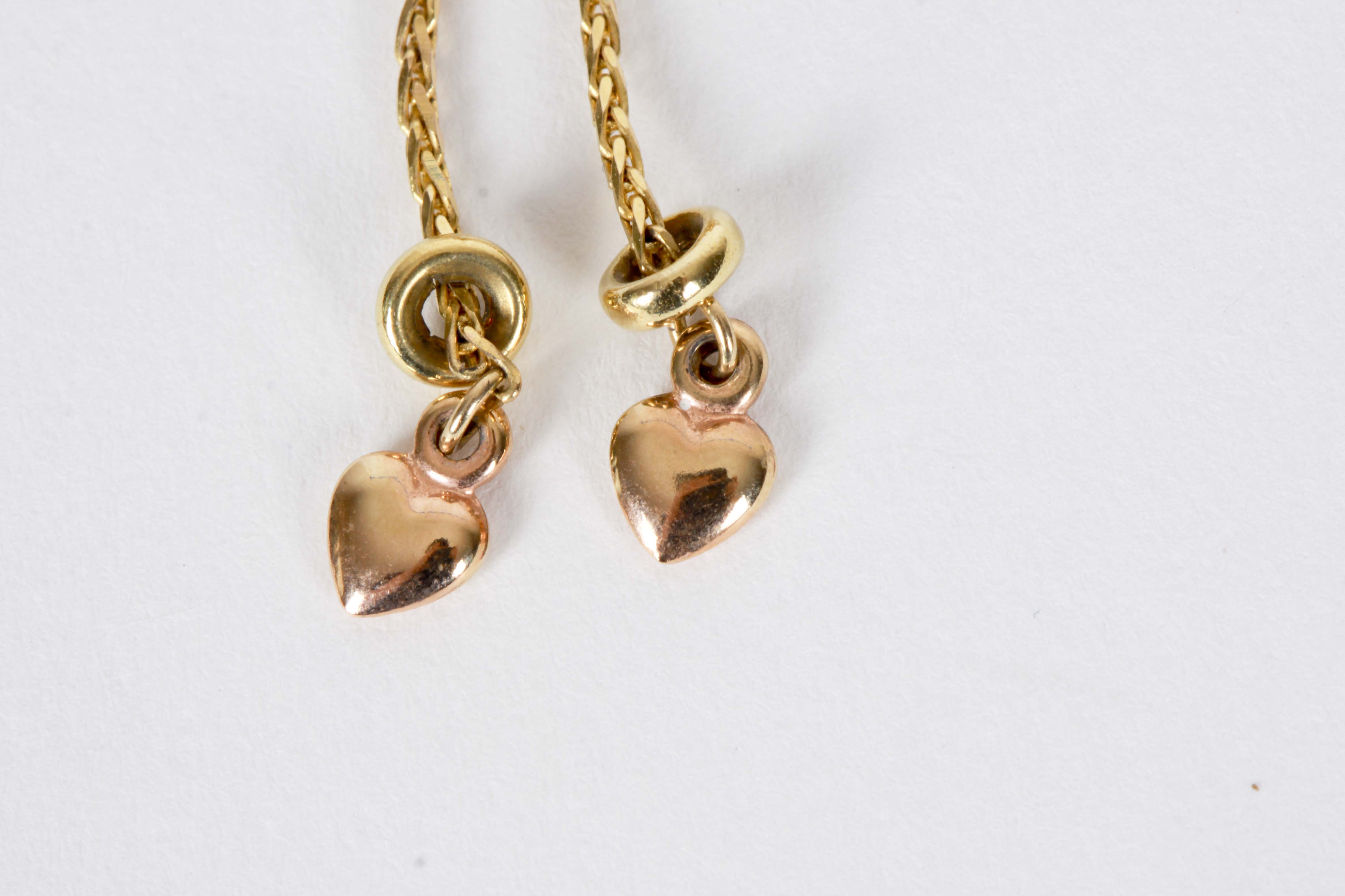 14K Yellow Gold Lariat  Necklace