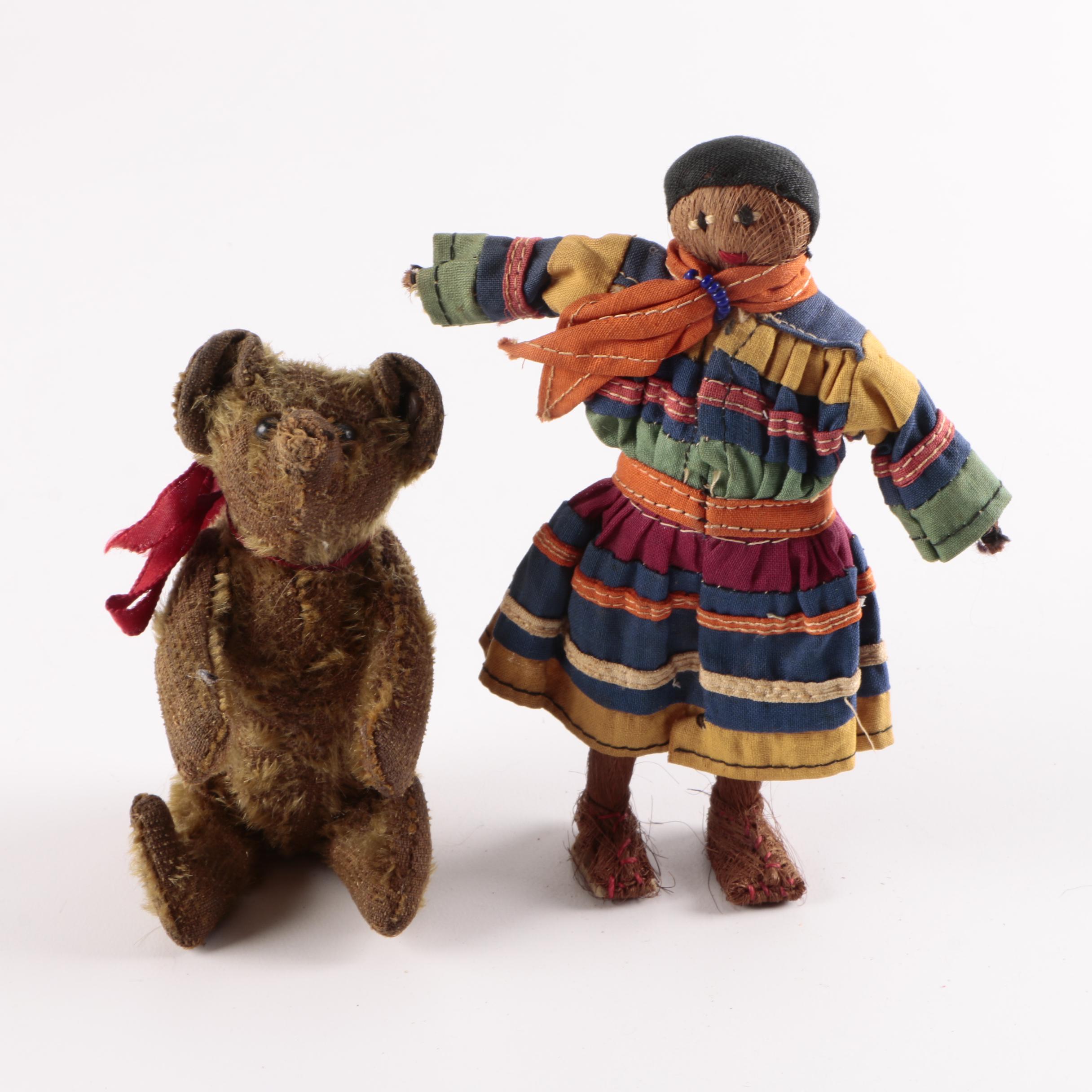 Antique Stuffed Animals and Dolls