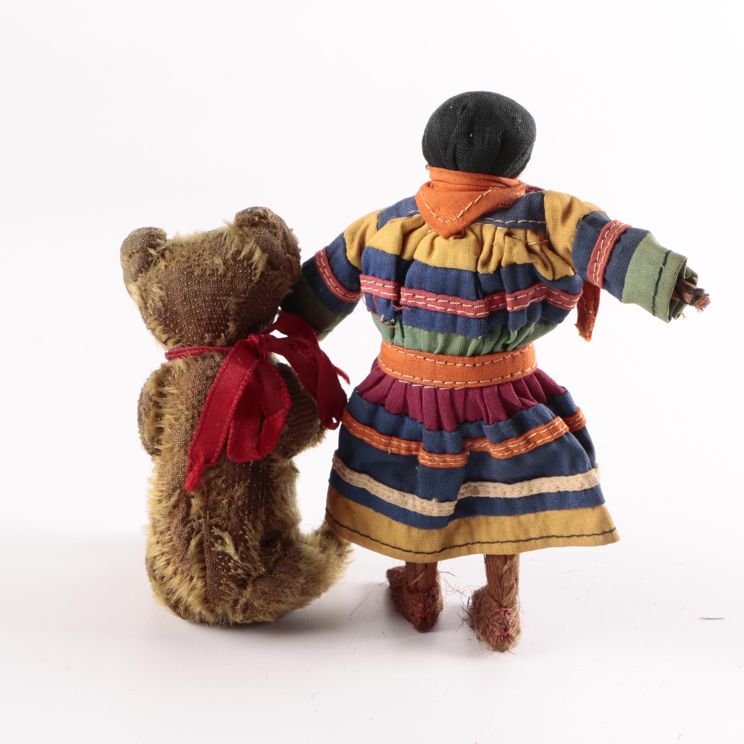 Antique Stuffed Animals and Dolls