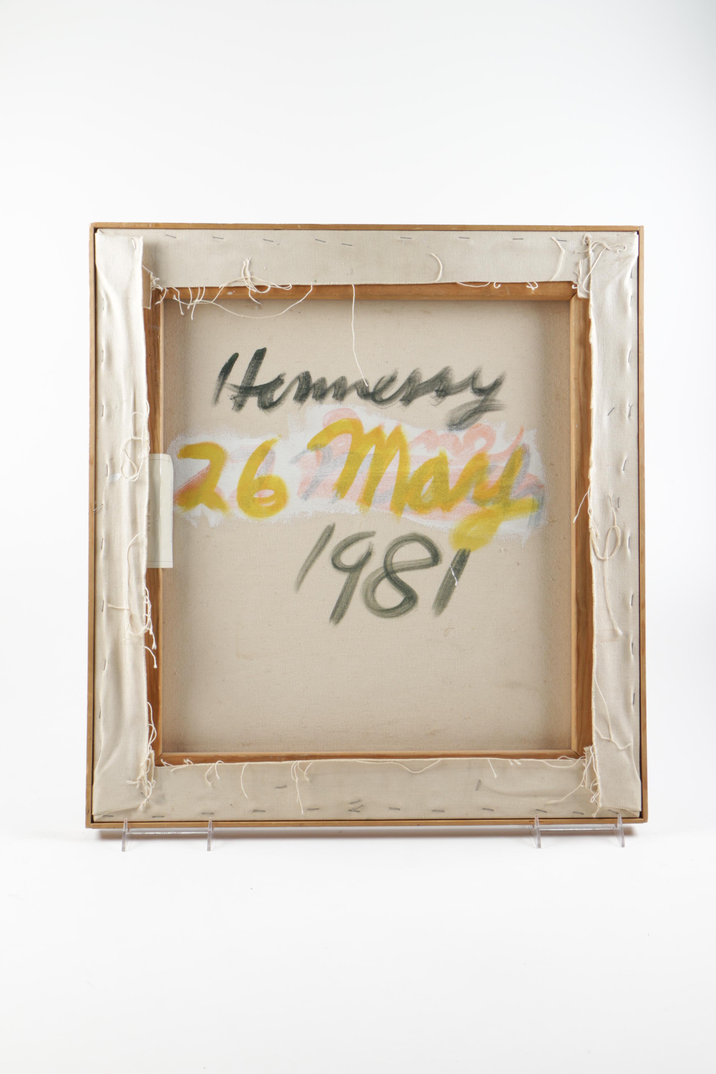 Richard Hennessy Oil Painting on Canvas of Abstract Composition