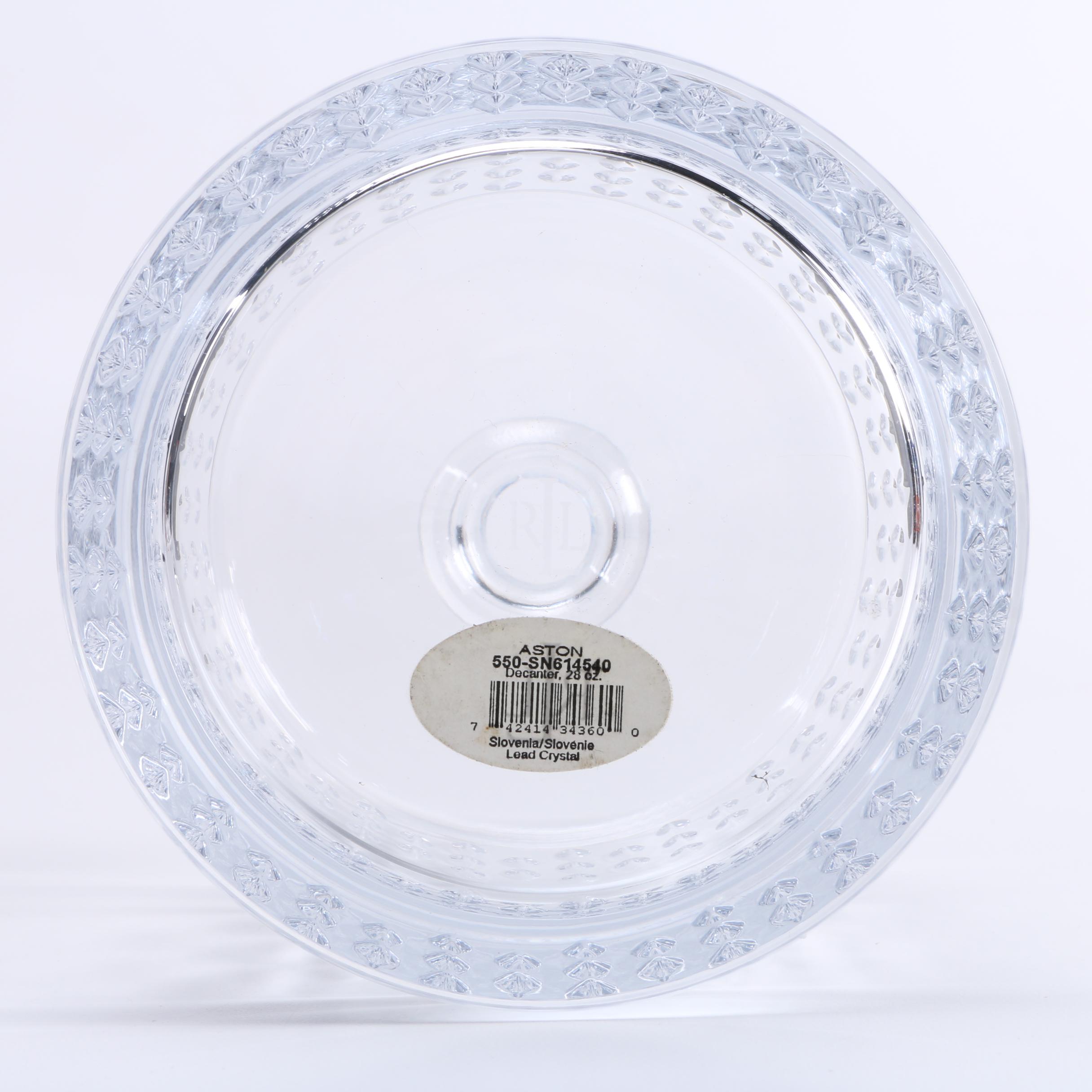 Crystal Decanter With Snifters Featuring Baccarat