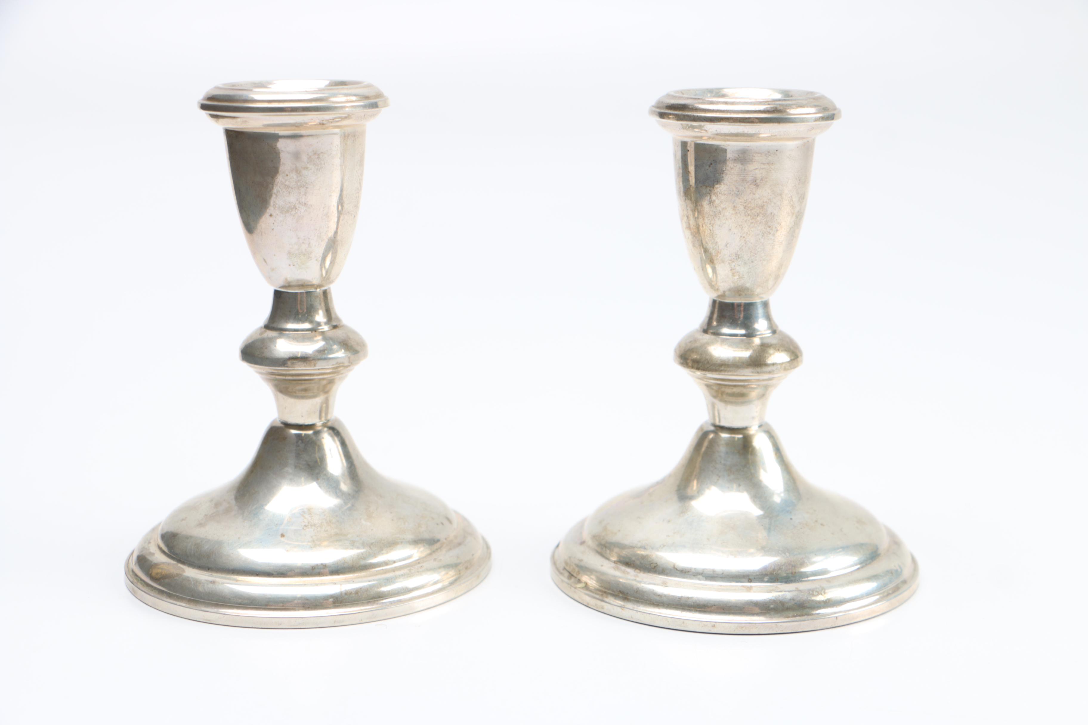 Reed & Barton Weighted Sterling Silver Candleholders