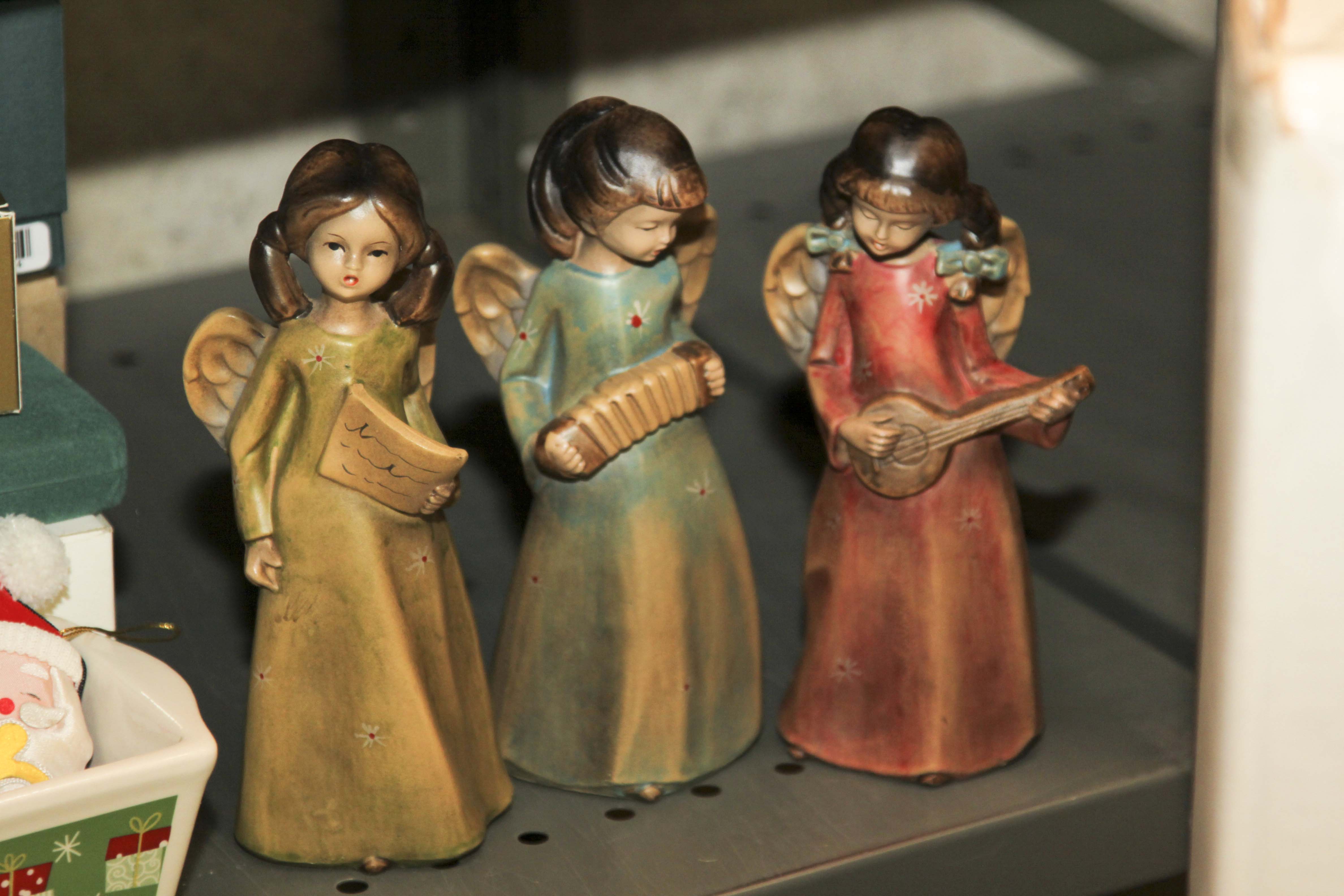 Large Christmas Decor Lot Including Two Pre-Lit Trees and Wreathes