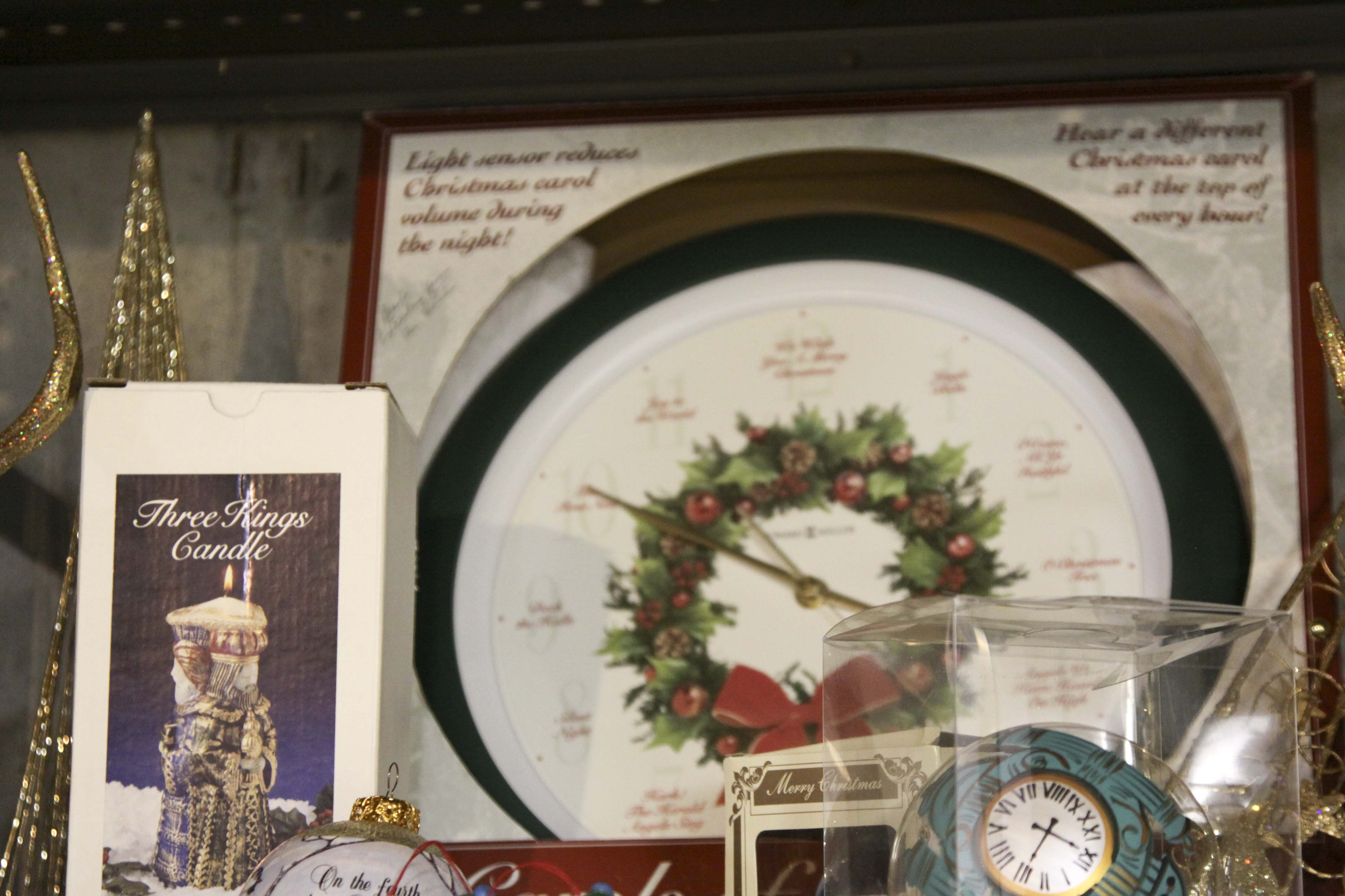 Large Christmas Decor Lot Including Two Pre-Lit Trees and Wreathes