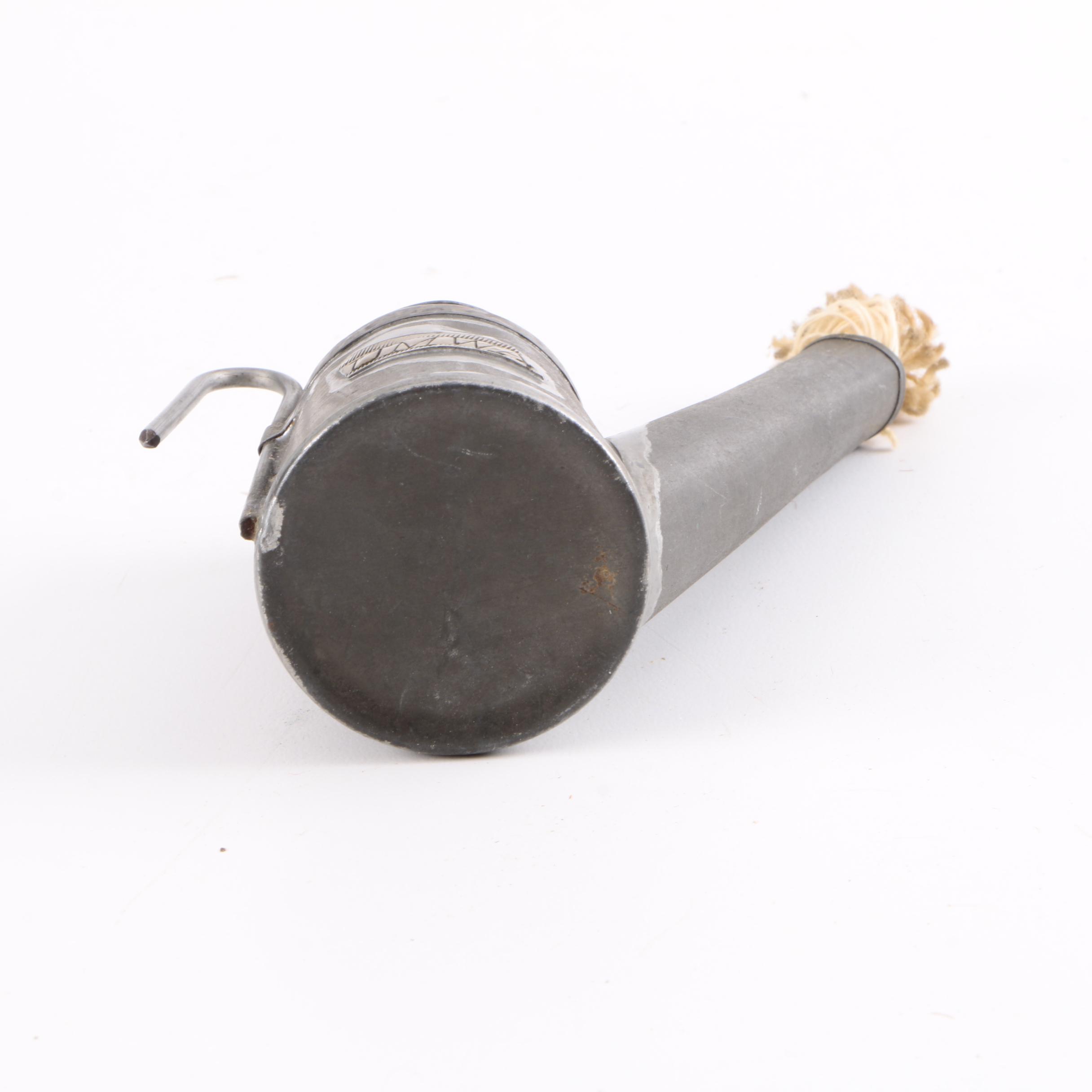 Vintage Miner's Oil Can Lamp