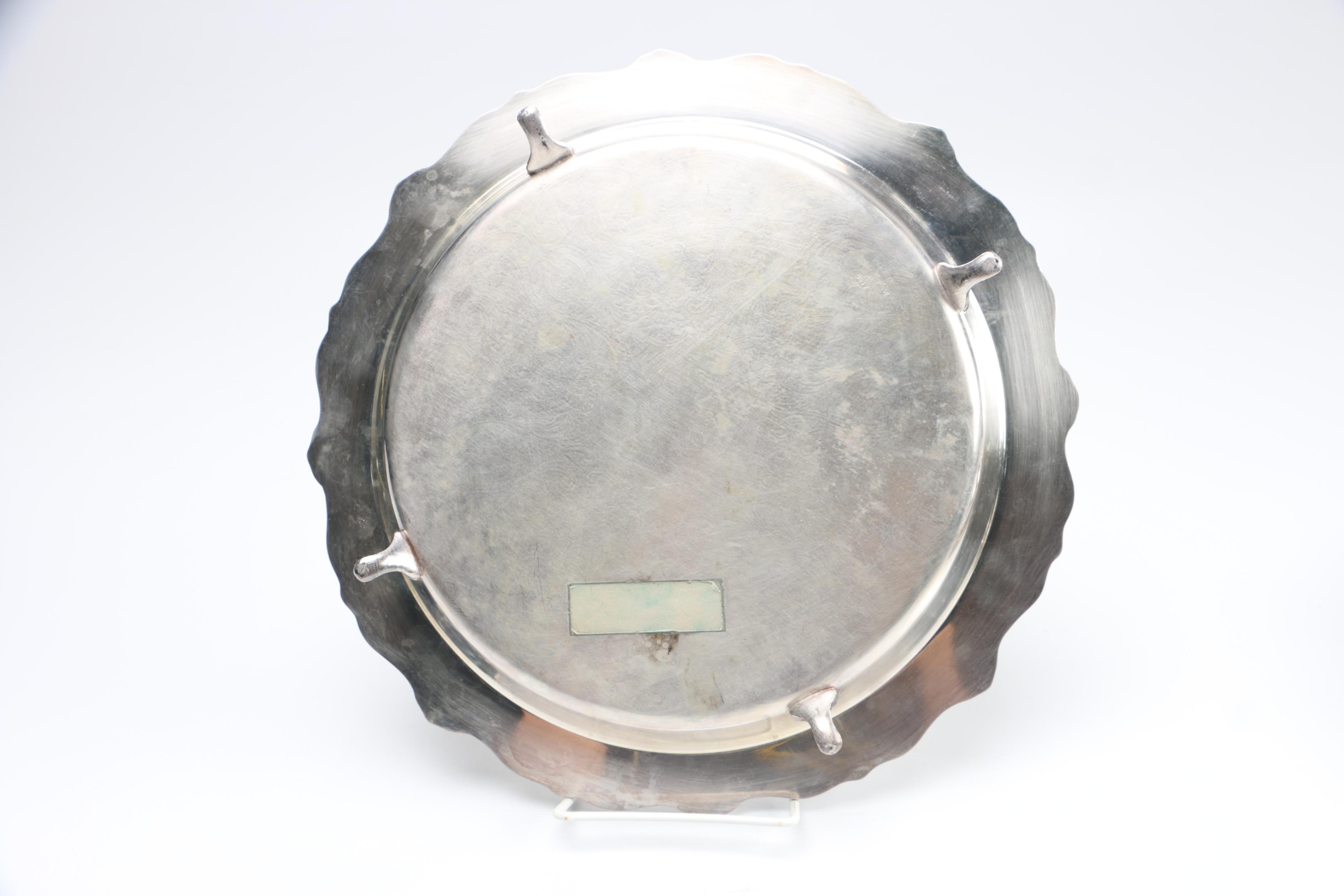 Collection of Silver Plated Serving Trays Featuring F.B. Rogers