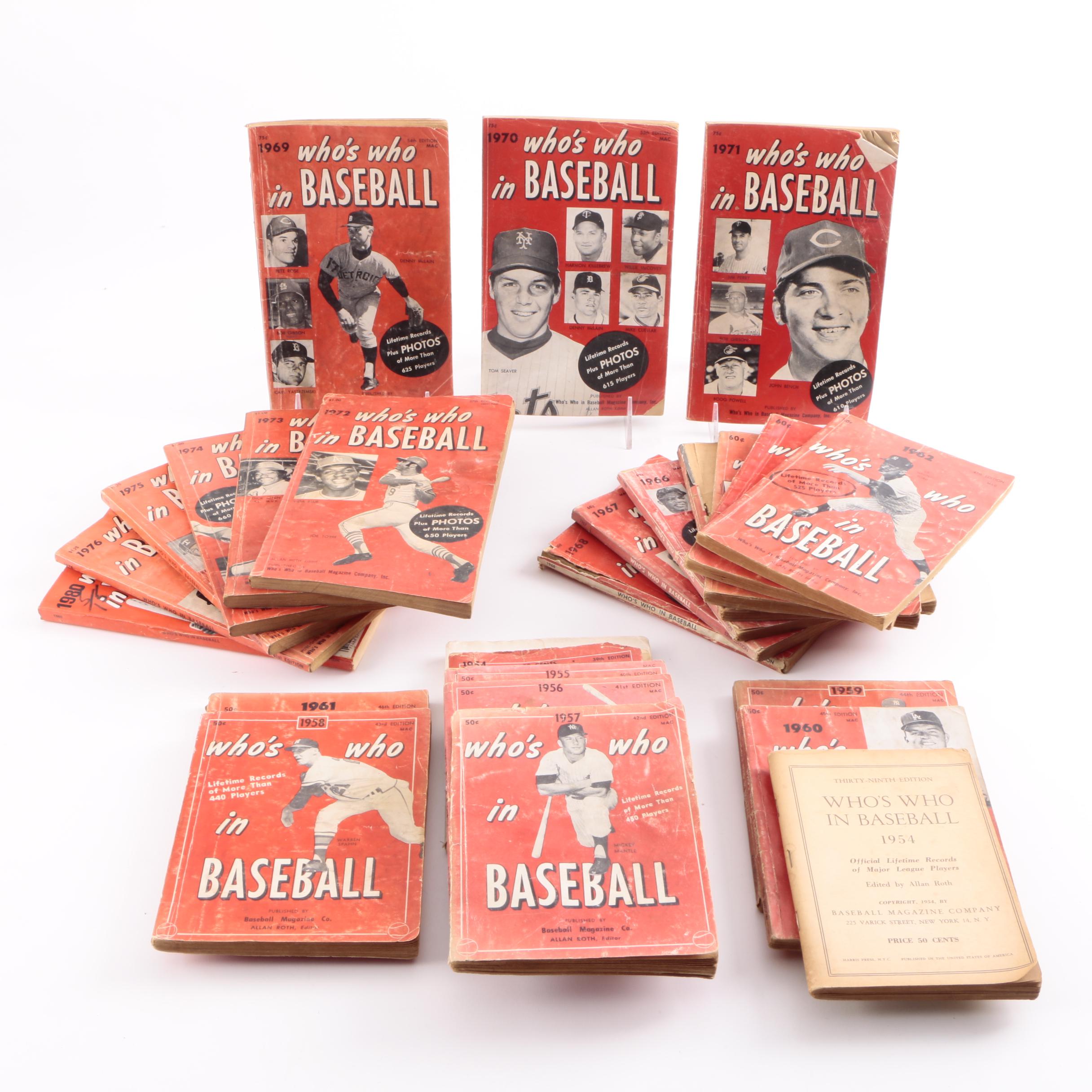 Collection of "Who's Who in Baseball" Magazines