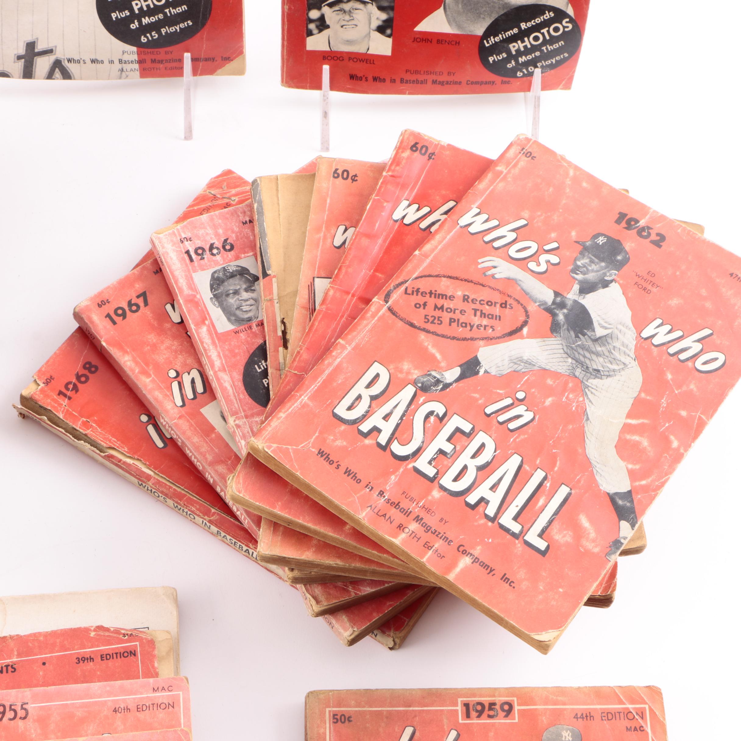 Collection of "Who's Who in Baseball" Magazines