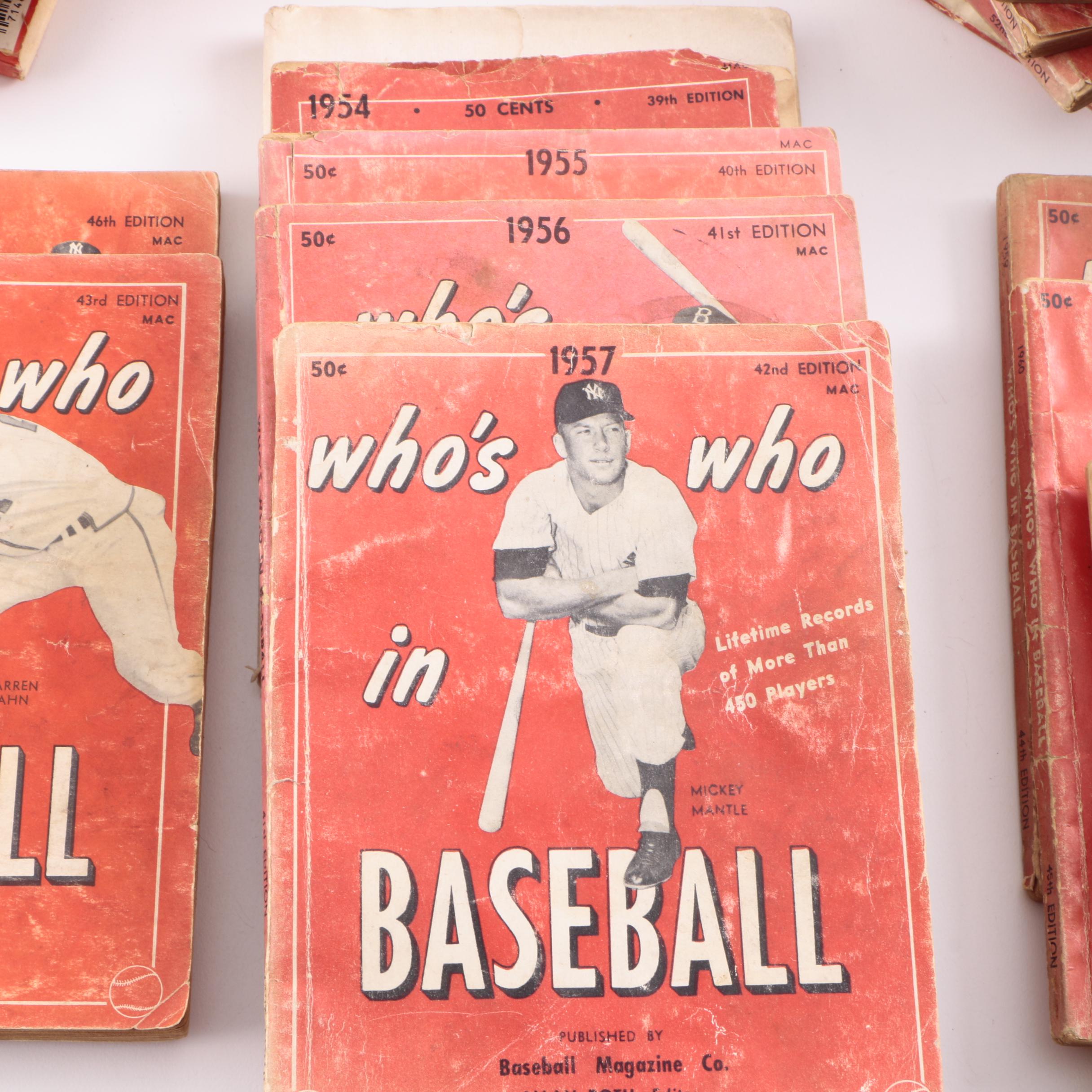 Collection of "Who's Who in Baseball" Magazines
