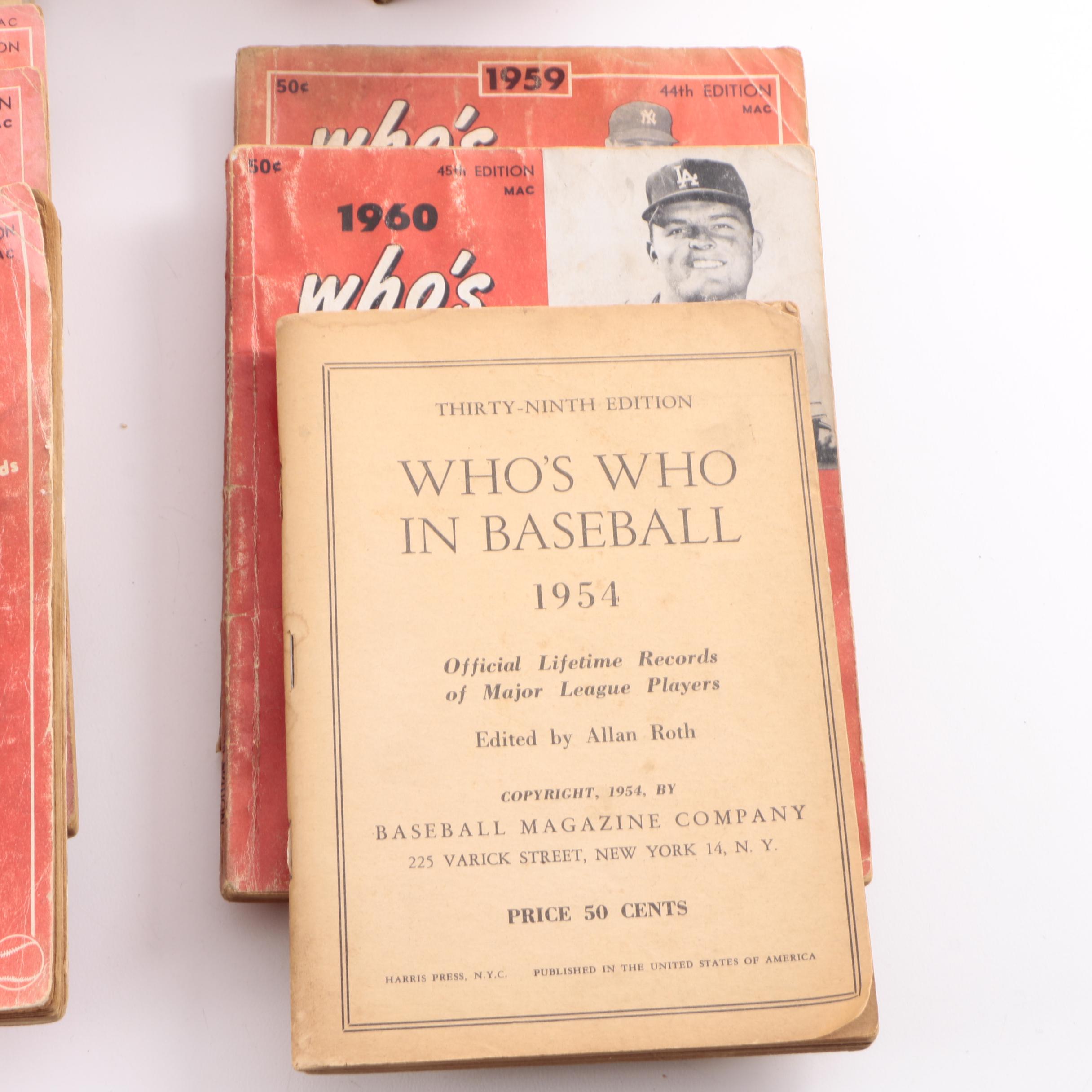 Collection of "Who's Who in Baseball" Magazines